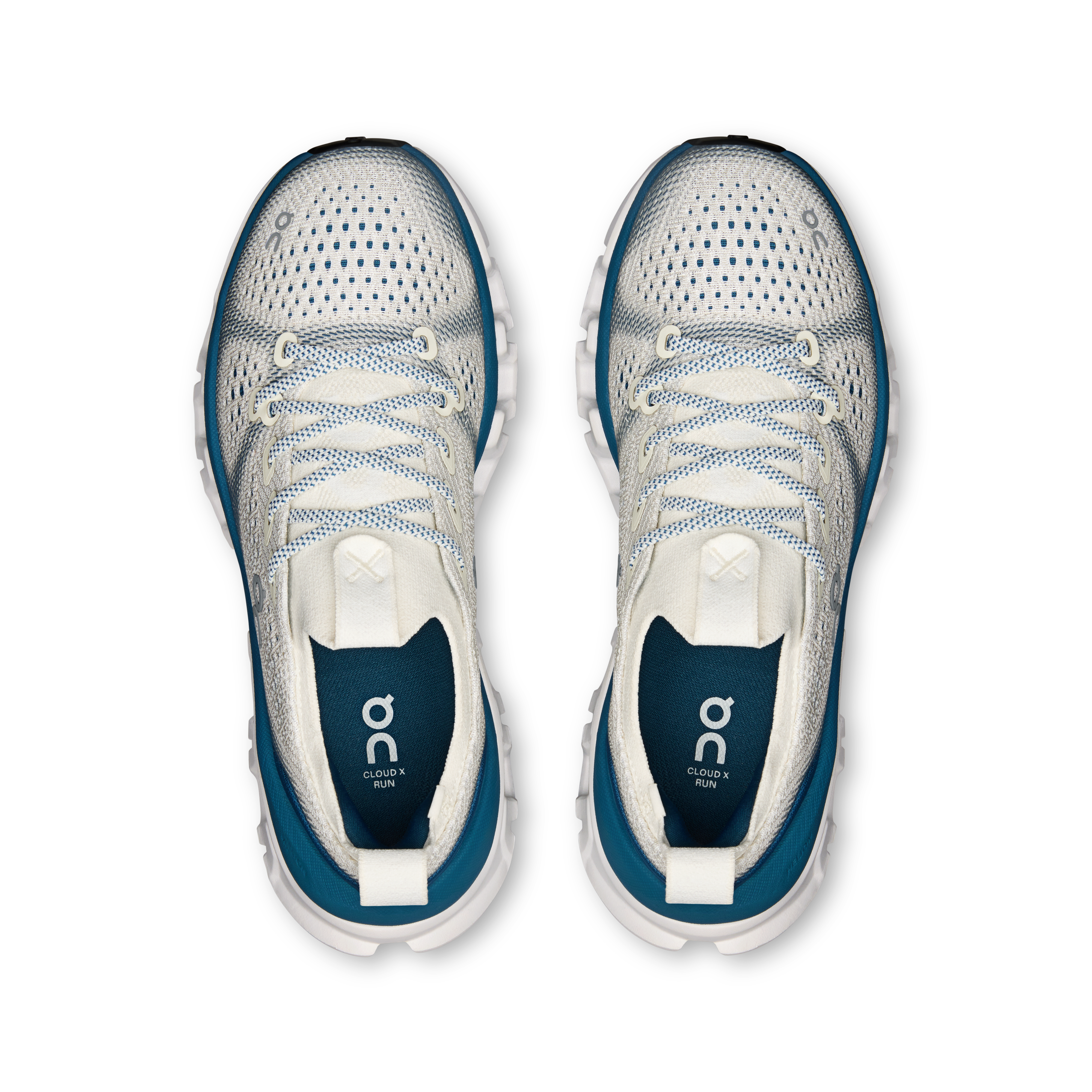On Cloud X Tempo Ivory & Storm Femme Active Life Chaussures