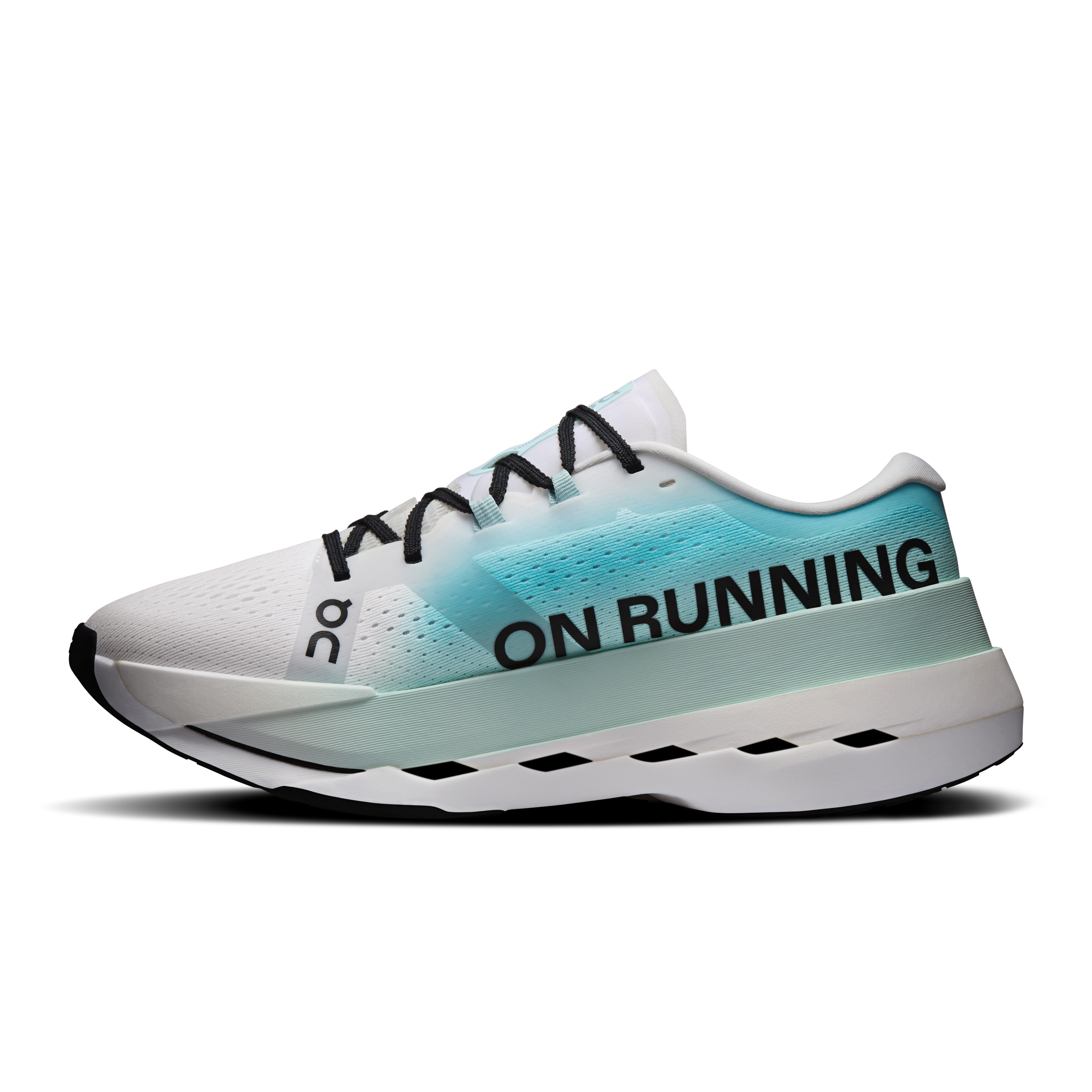 On Cloudboom Max White & Flurry Homme Running sur route Chaussures
