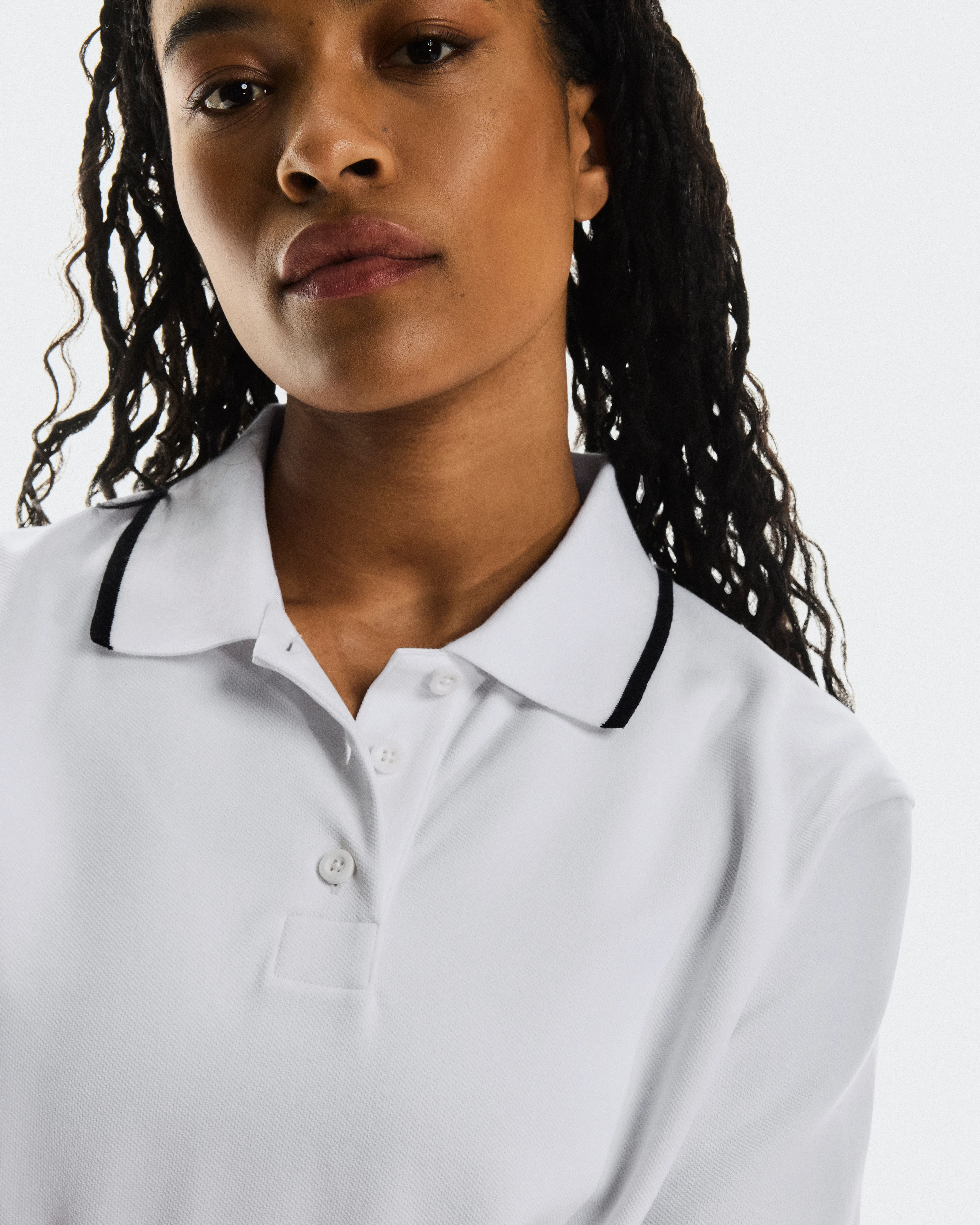 On Courtside Polo White Femme Hauts et t-shirts