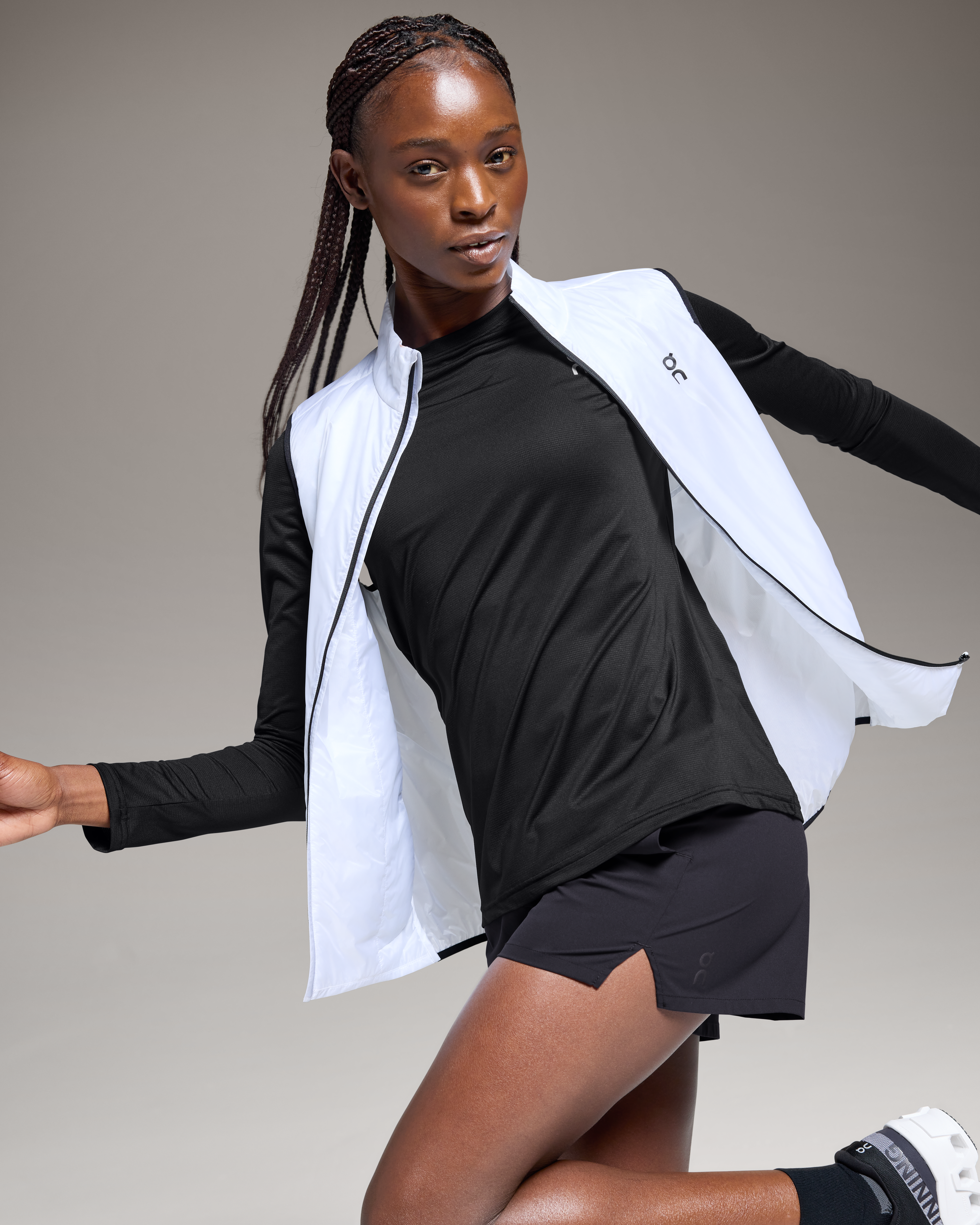 On Core Long-T Black Femme Hauts et t-shirts