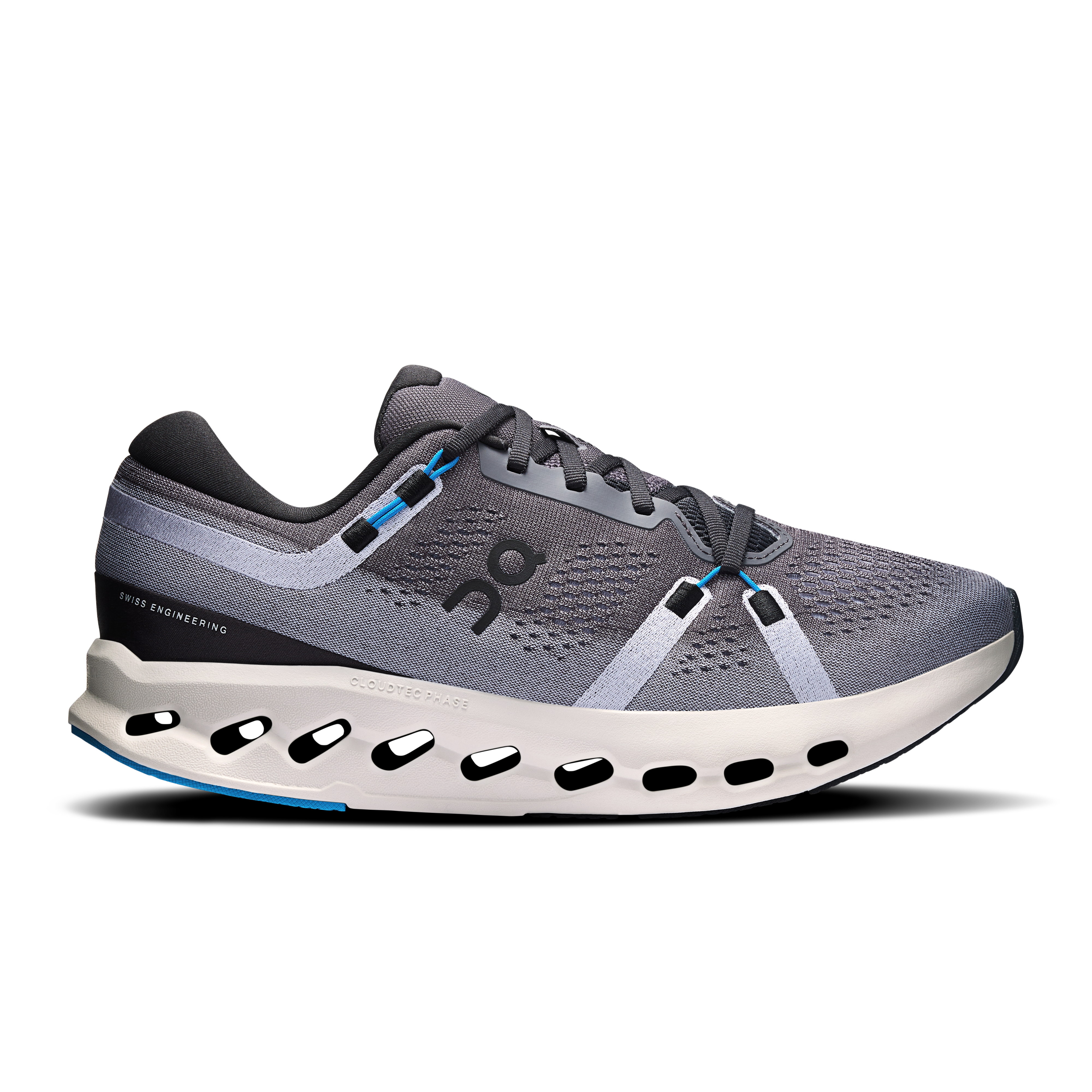 On Cloudsurfer 2 Wide Black & Malibu Homme – Running quotidien, foulées agréables Chaussures