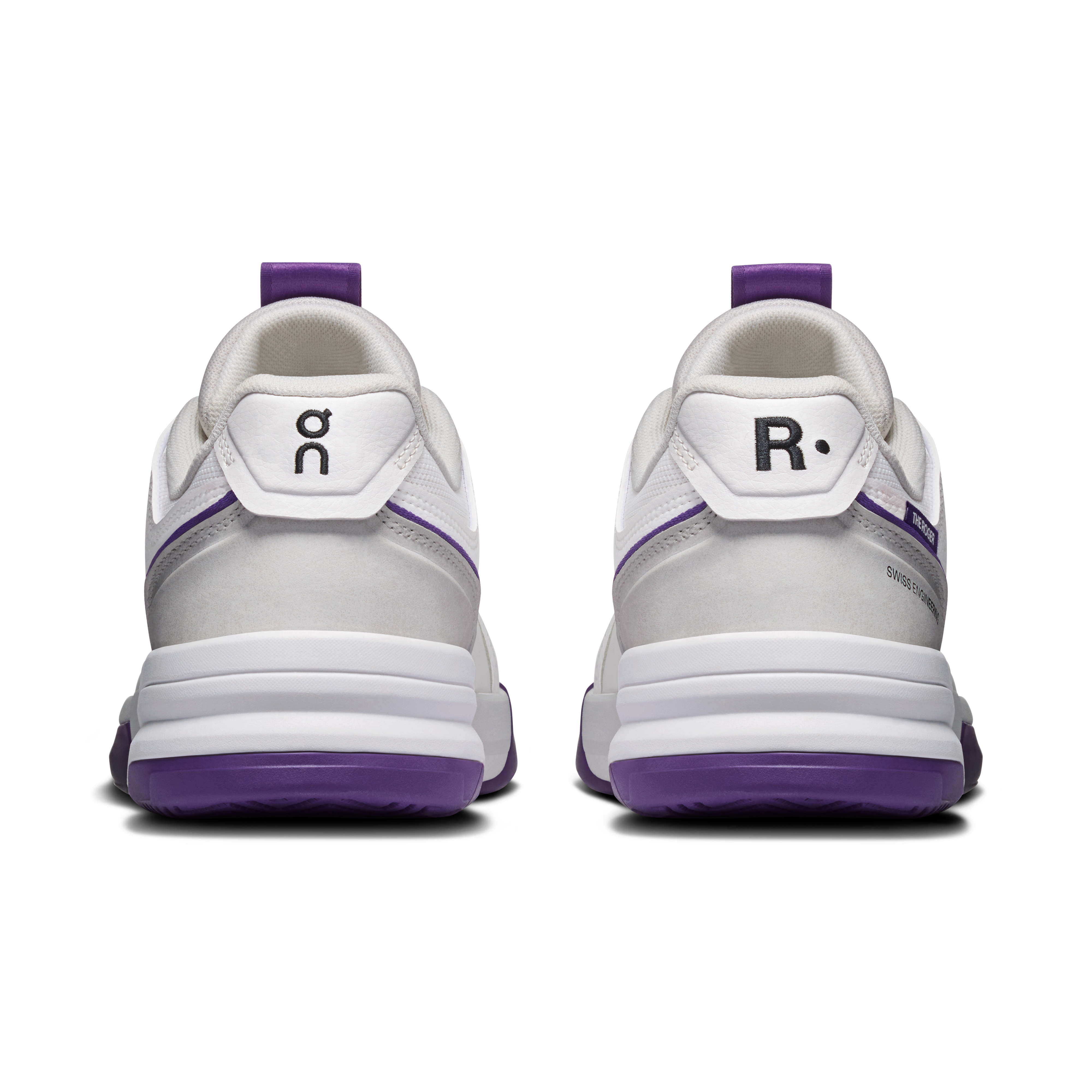 On THE ROGER Clubhouse Pro 2 White & Amethyst Femme Tennis Chaussures