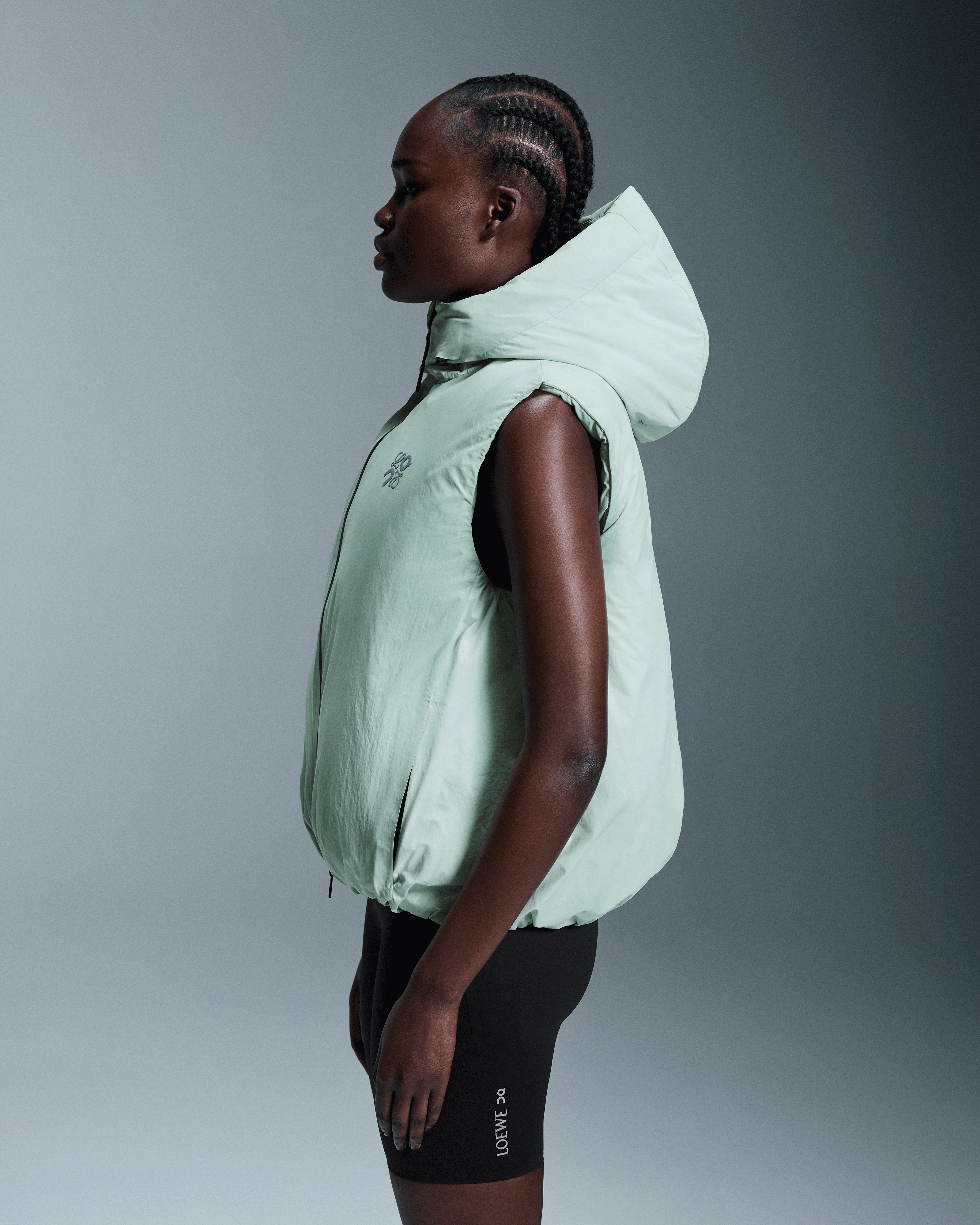 On Puffer Vest LOEWE White & Multicolor Femme Vestes