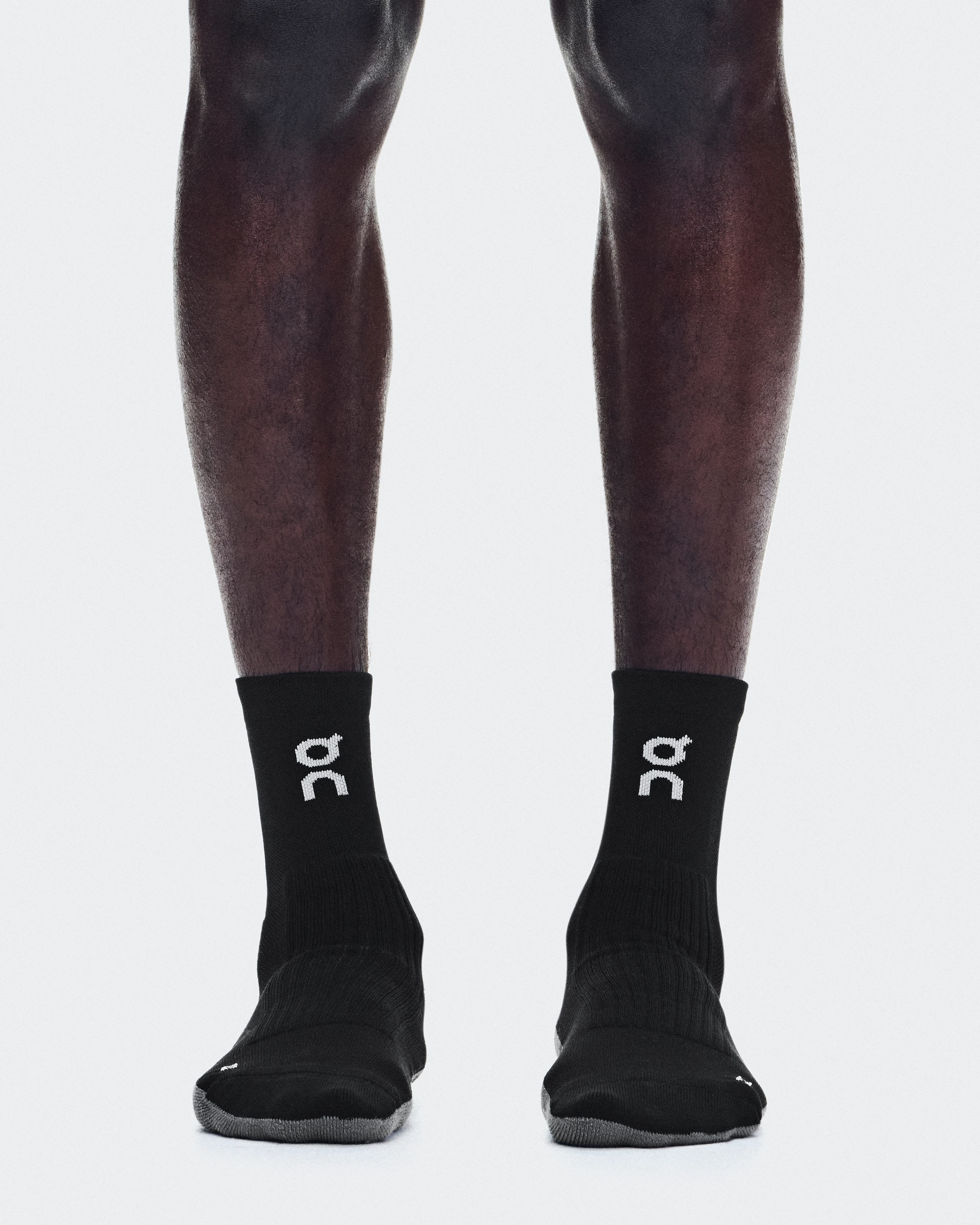 On Trail Sock High 2P Black & Black Unisexe Chaussettes