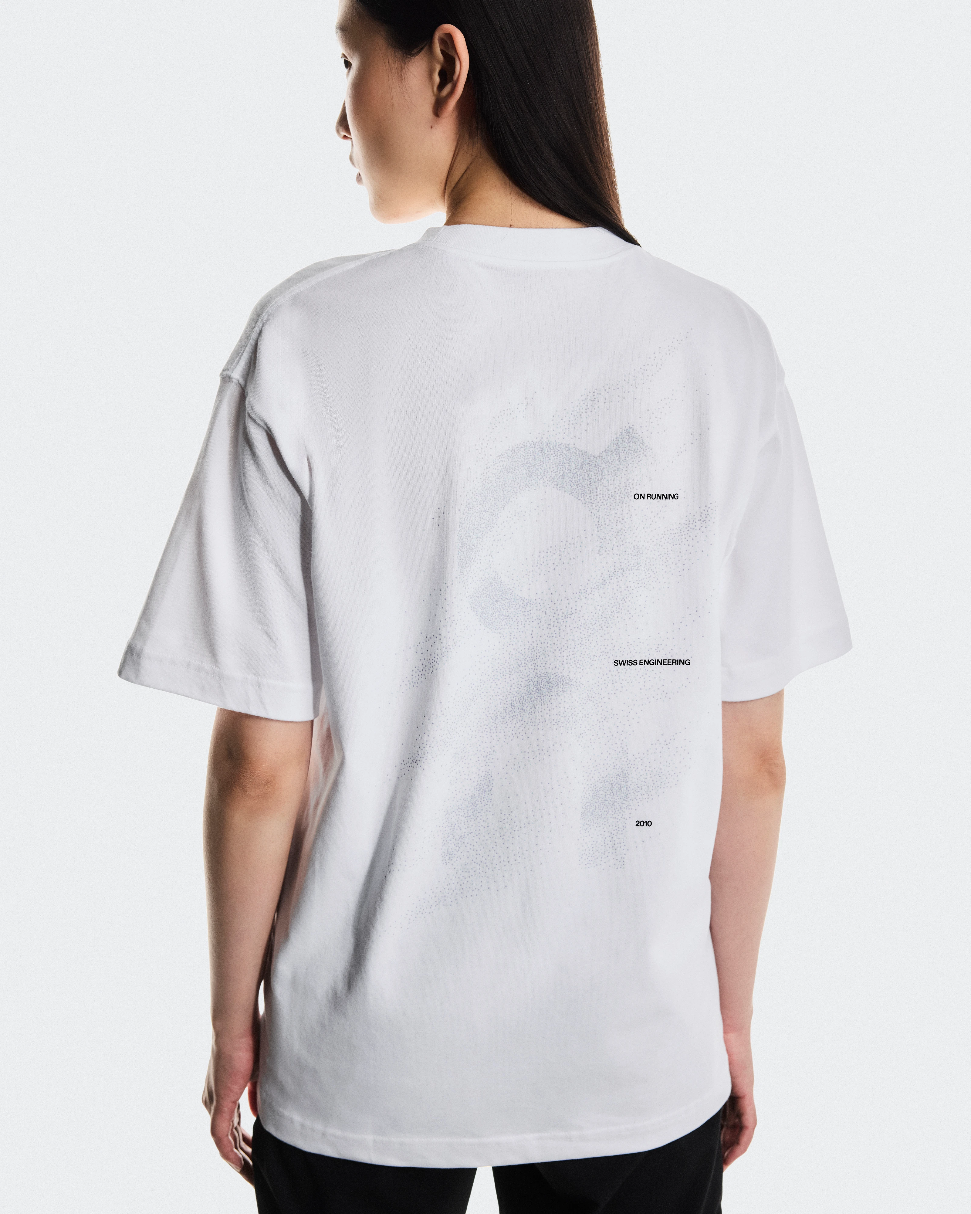 On Club T Graphic White & Blue Femme Hauts et t-shirts