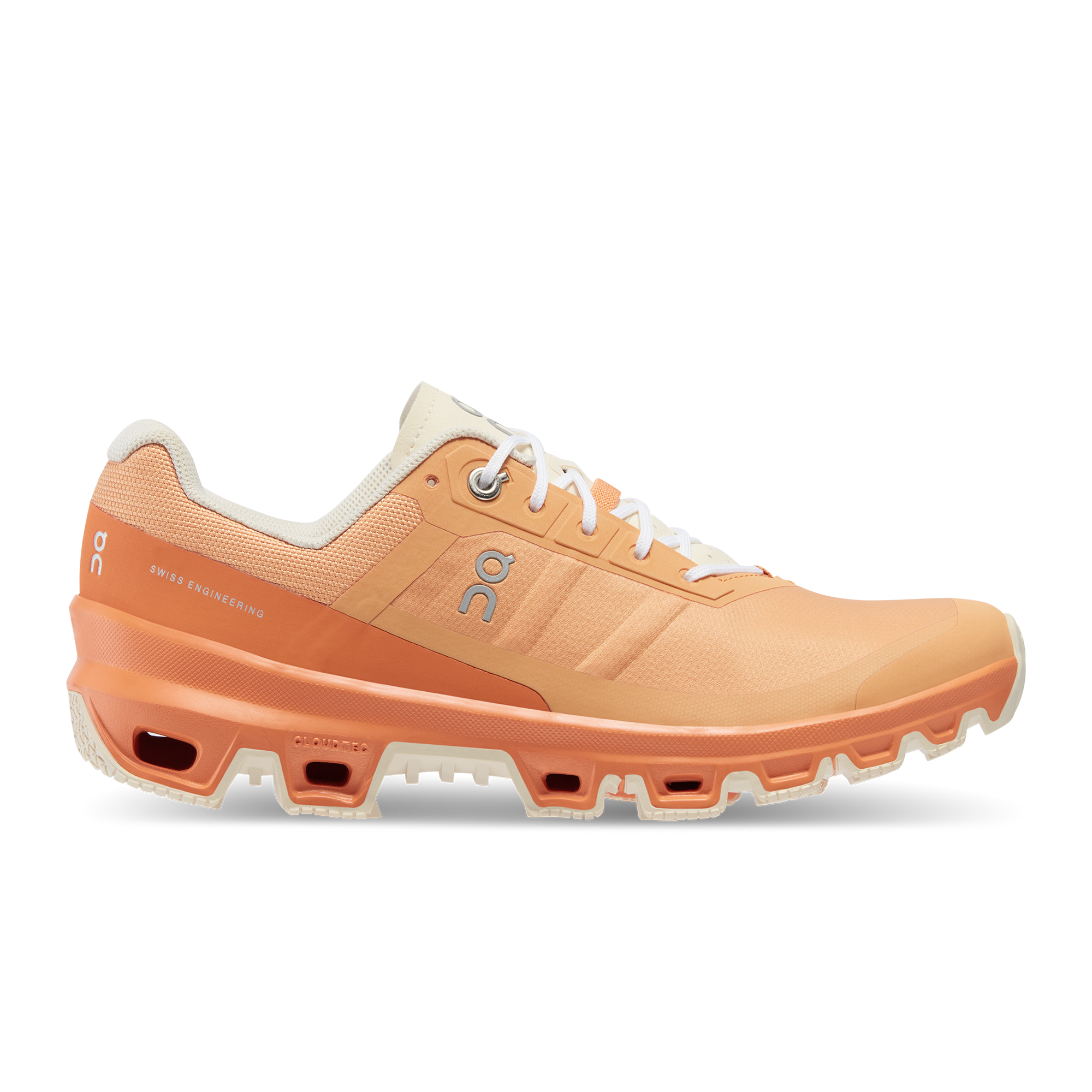 On Cloudventure Copper & Orange Femme – Trail running, Helion™, distances moyennes Chaussures