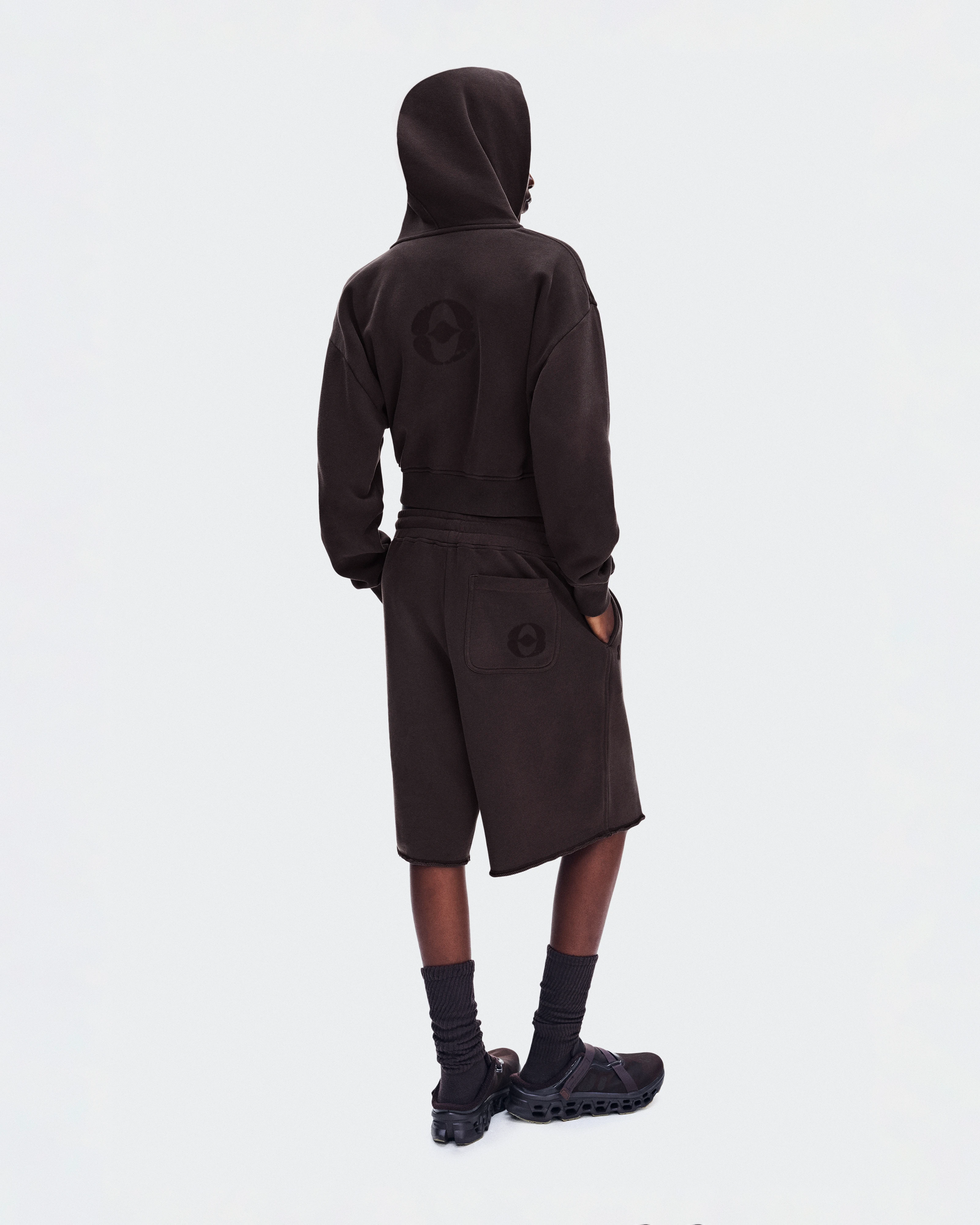 On Club Collective Full Zip Hoodie FKA Espresso Femme Sweats à capuche et sweats