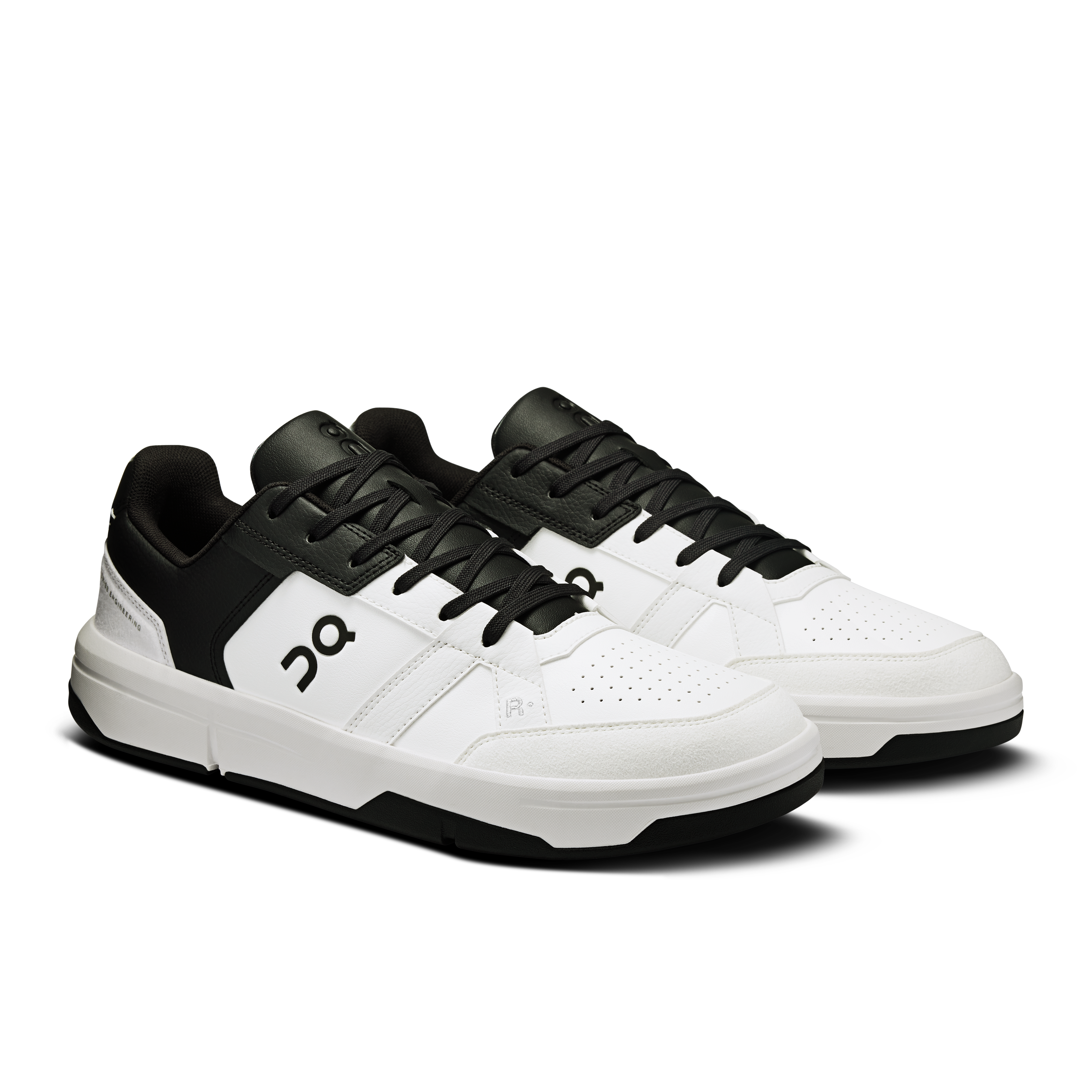 On THE ROGER Clubhouse White & Black Homme Tennis Chaussures