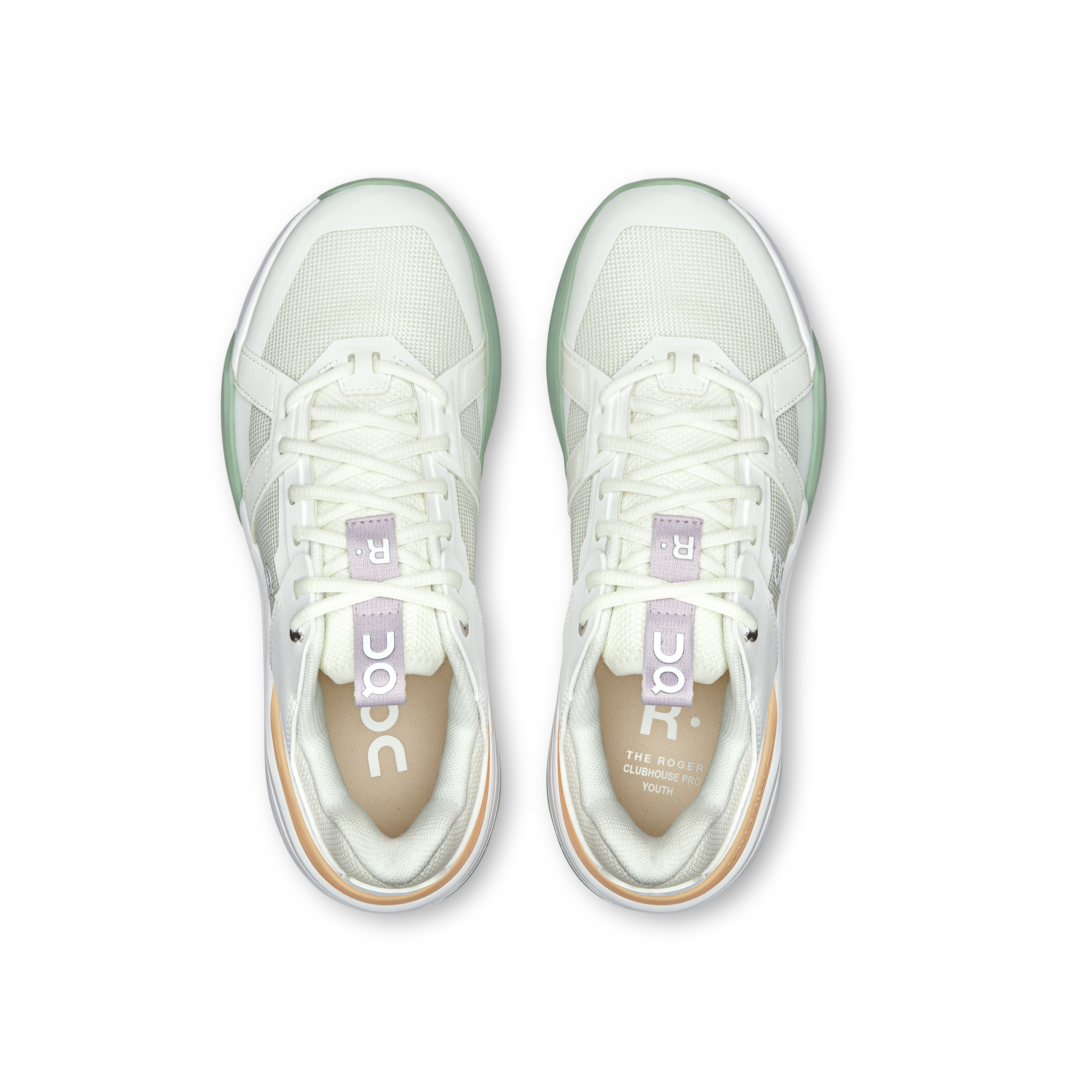 On THE ROGER Clubhouse Pro Youth White & Mineral Ados Active Life Chaussures