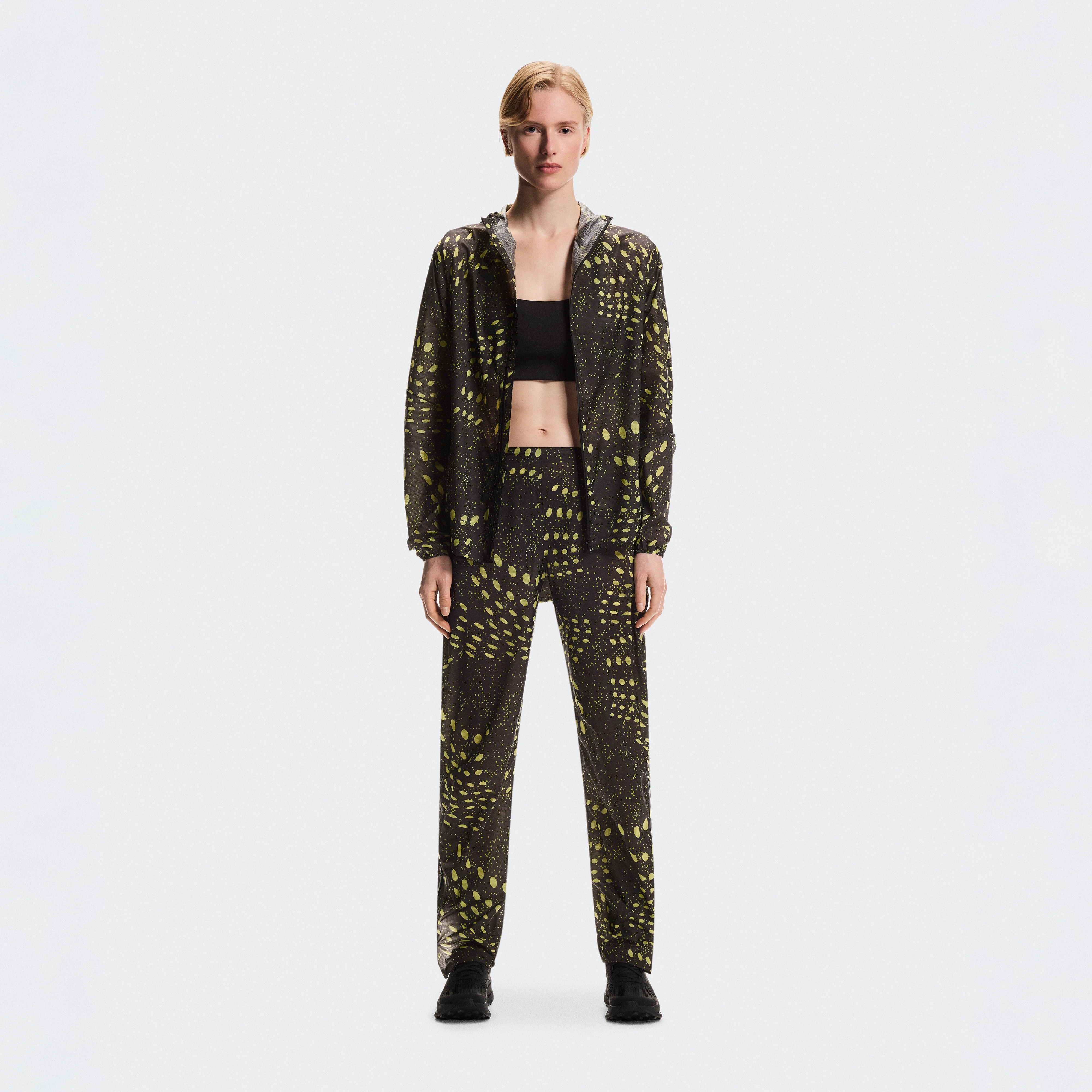 On Ultra Pants Iron & Lime Femme – Trail running, outdoor, imperméable Pantalons