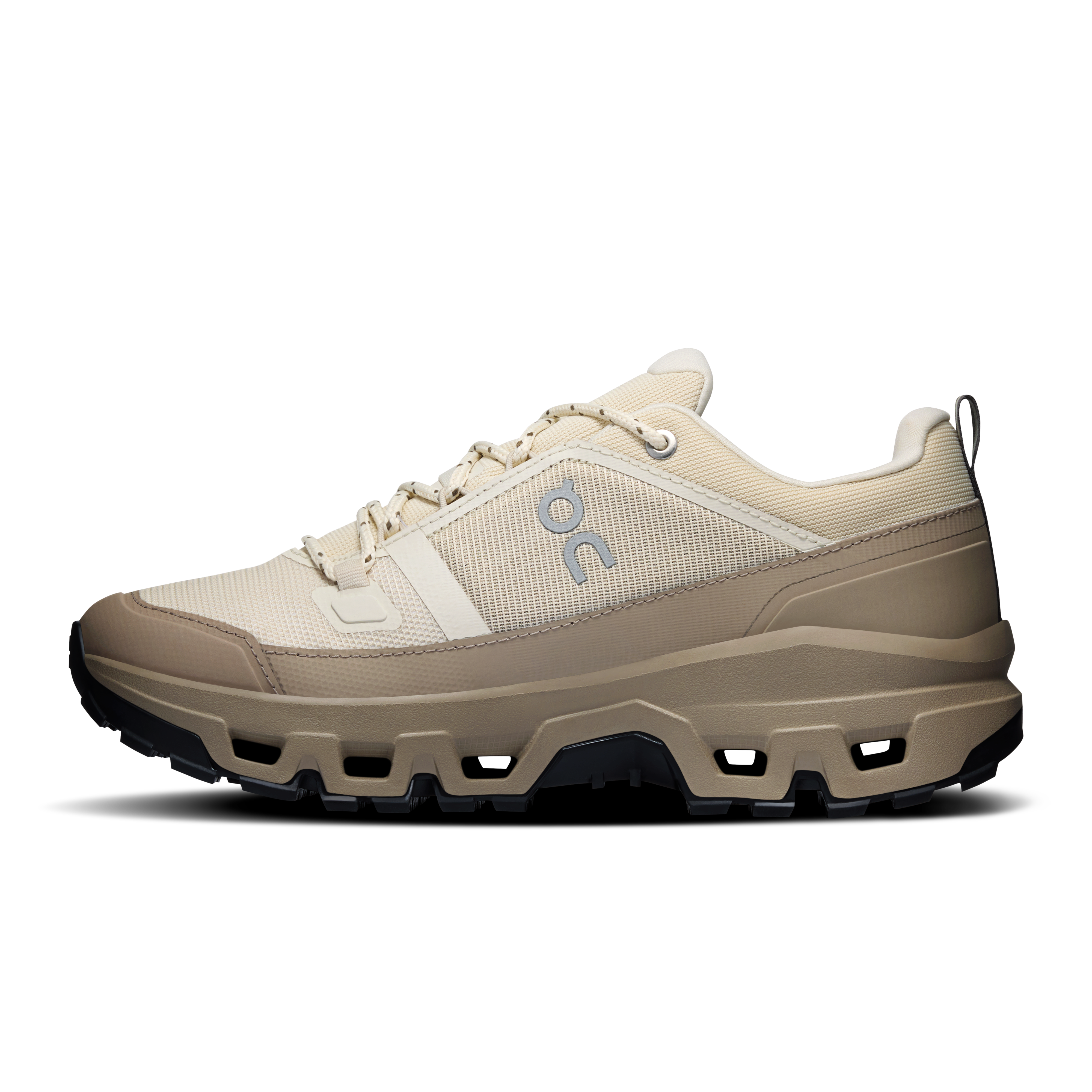On Cloudrock Low Waterproof Grain & Soba Femme Randonnée Chaussures