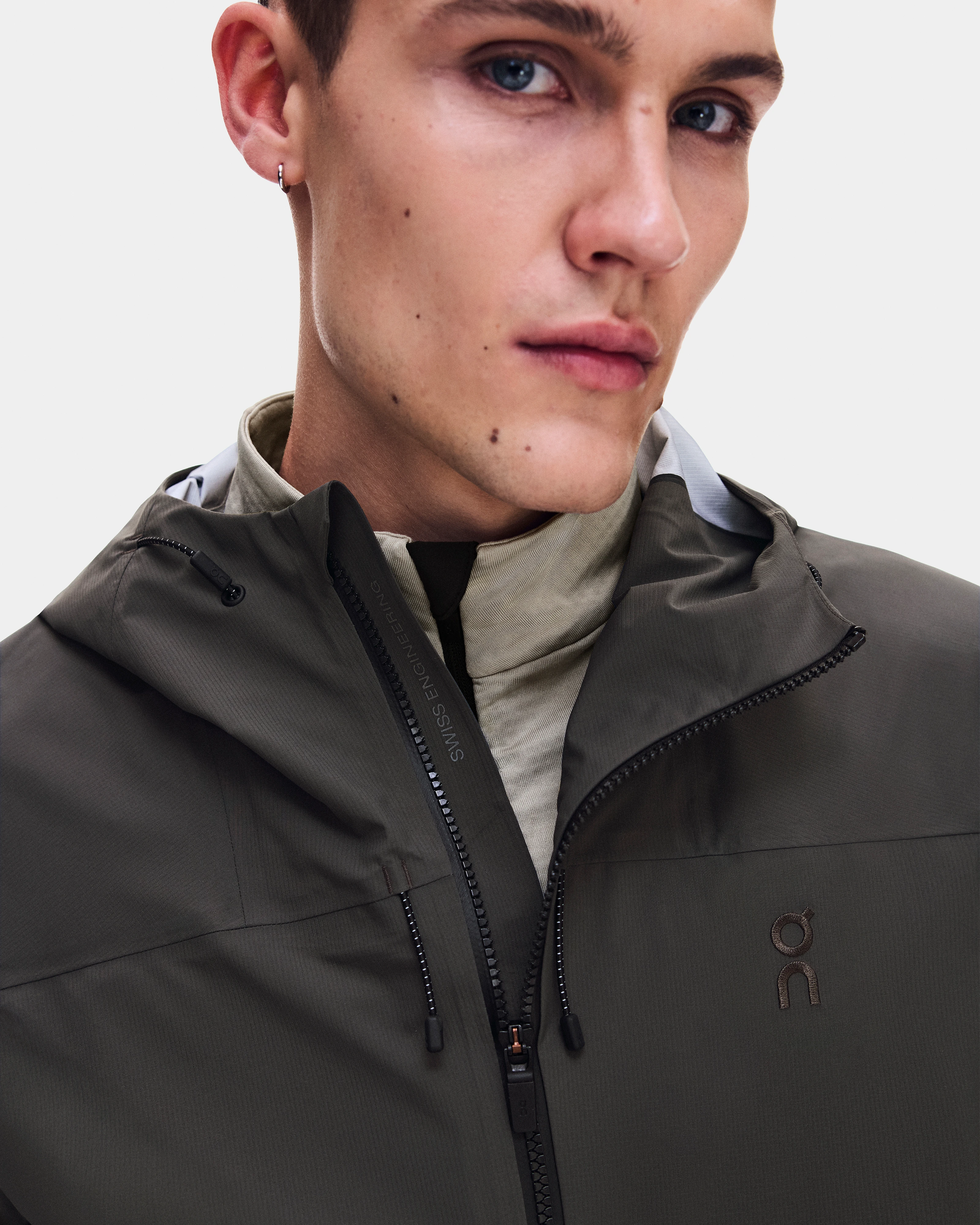 On Ascent Jacket Espresso Homme Vestes
