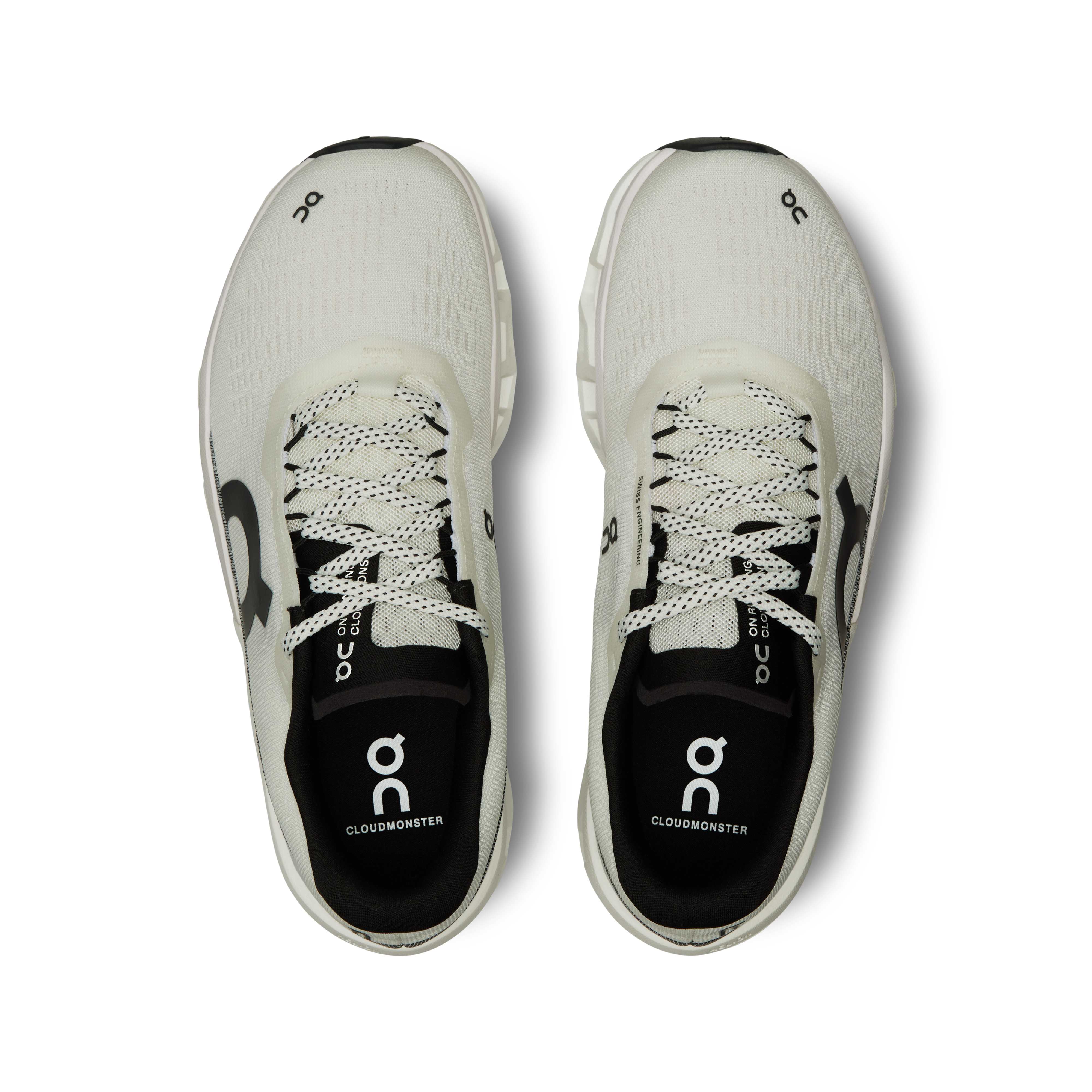 On Cloudmonster 2 White & Frost Femme Running sur route Chaussures