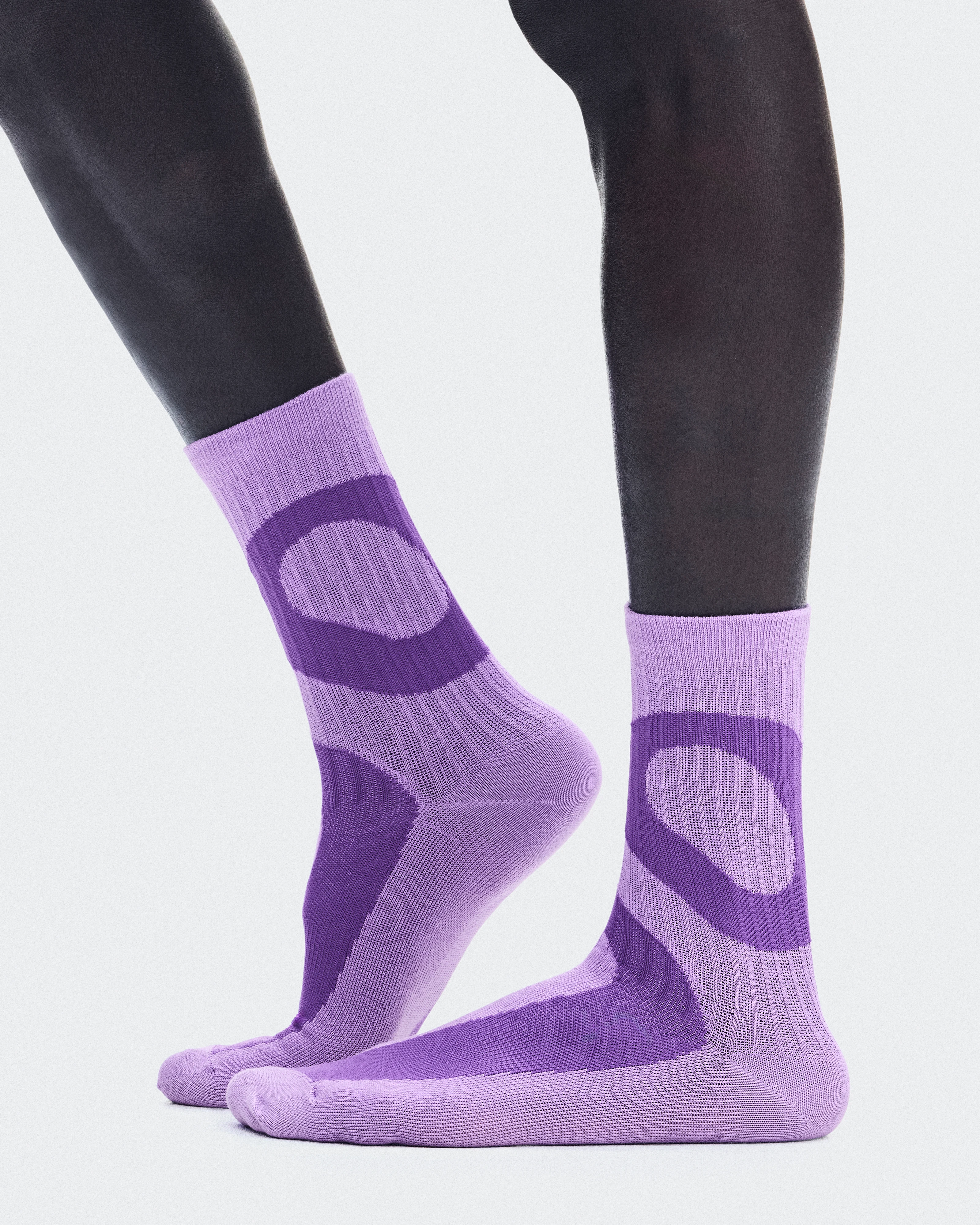On Liquid Logo Sock High 2P Aconite & Endive Unisexe Chaussettes