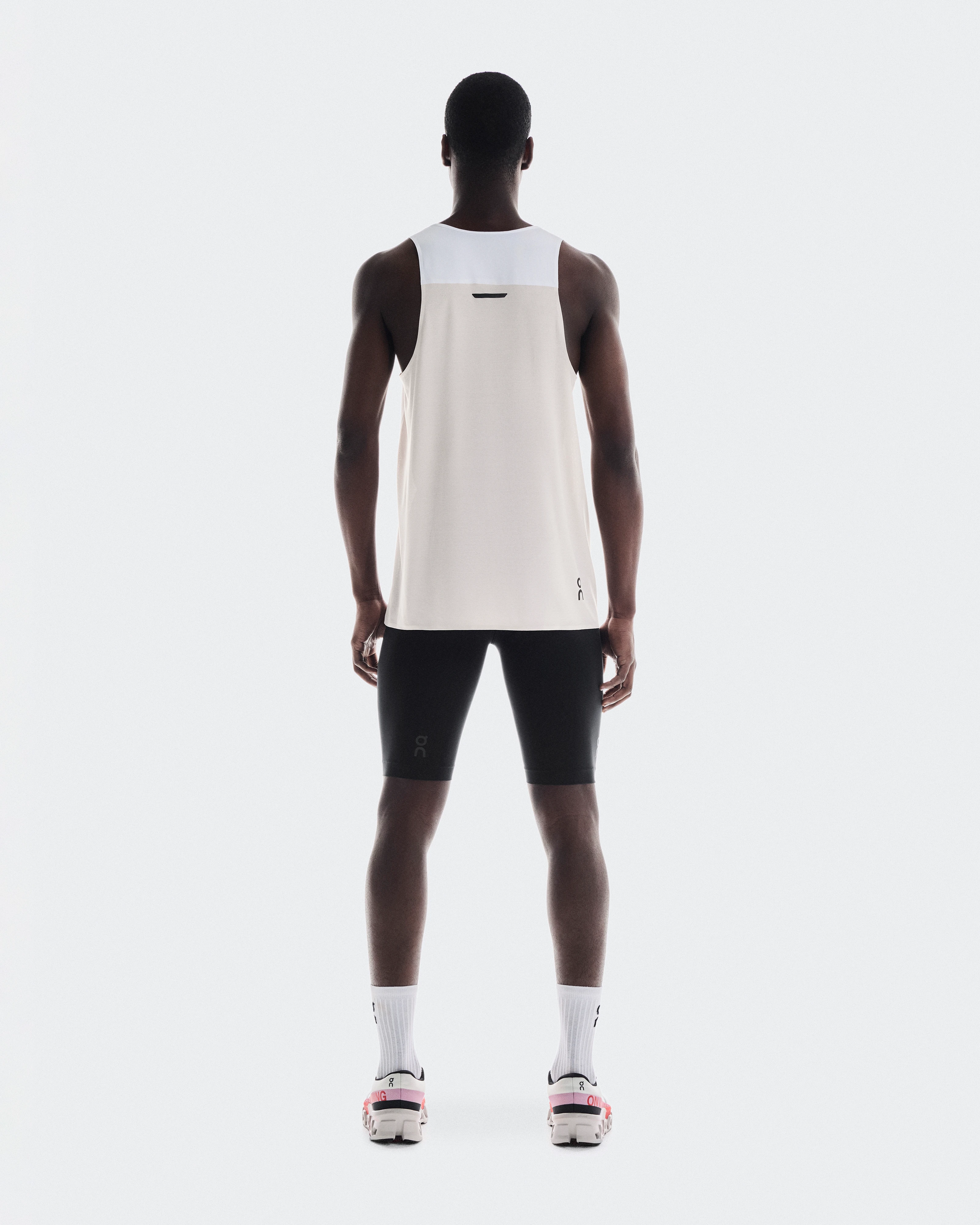 On Performance Tank White & Silver Homme Hauts et t-shirts