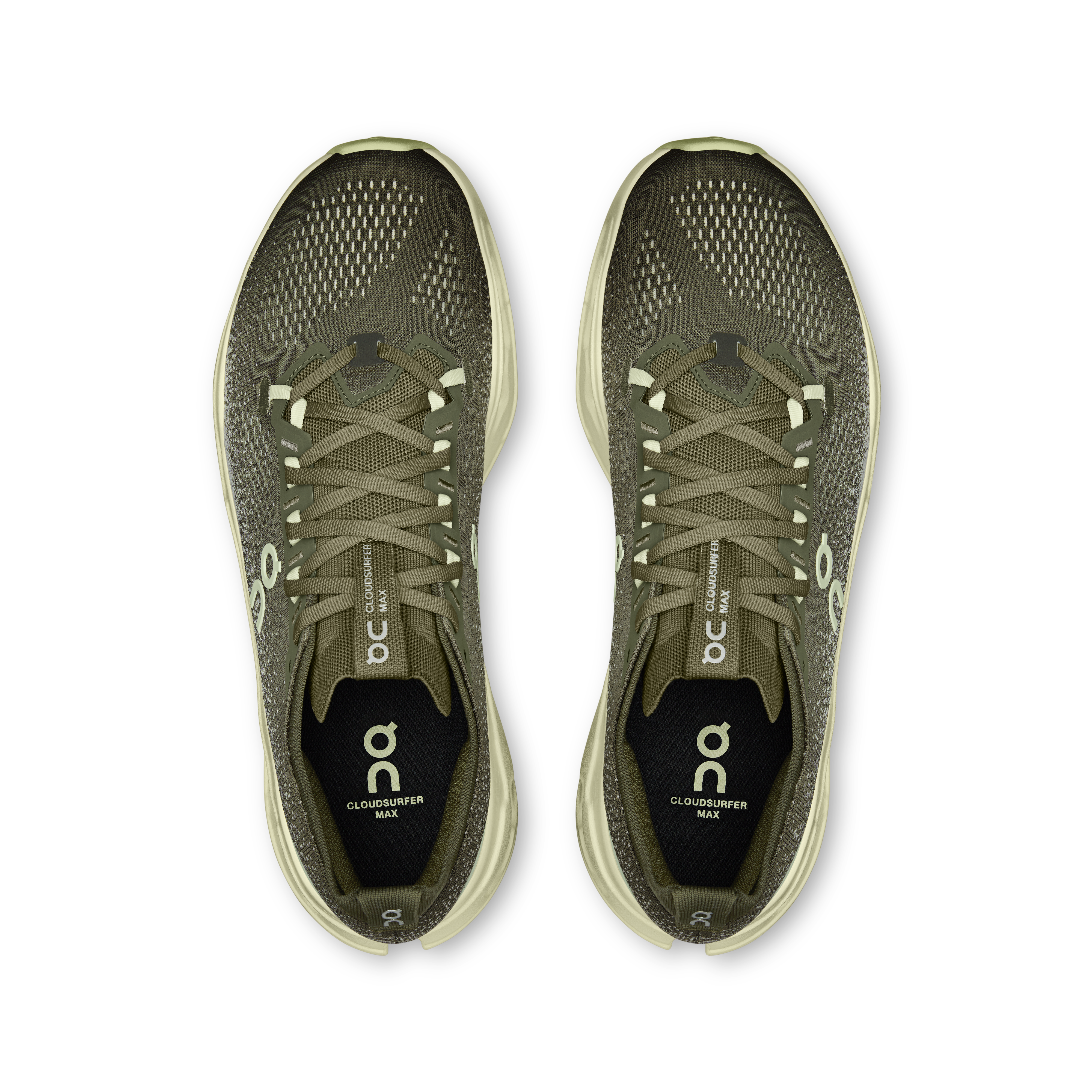 On Cloudsurfer Max Olive & Seedling Homme Running sur route Chaussures