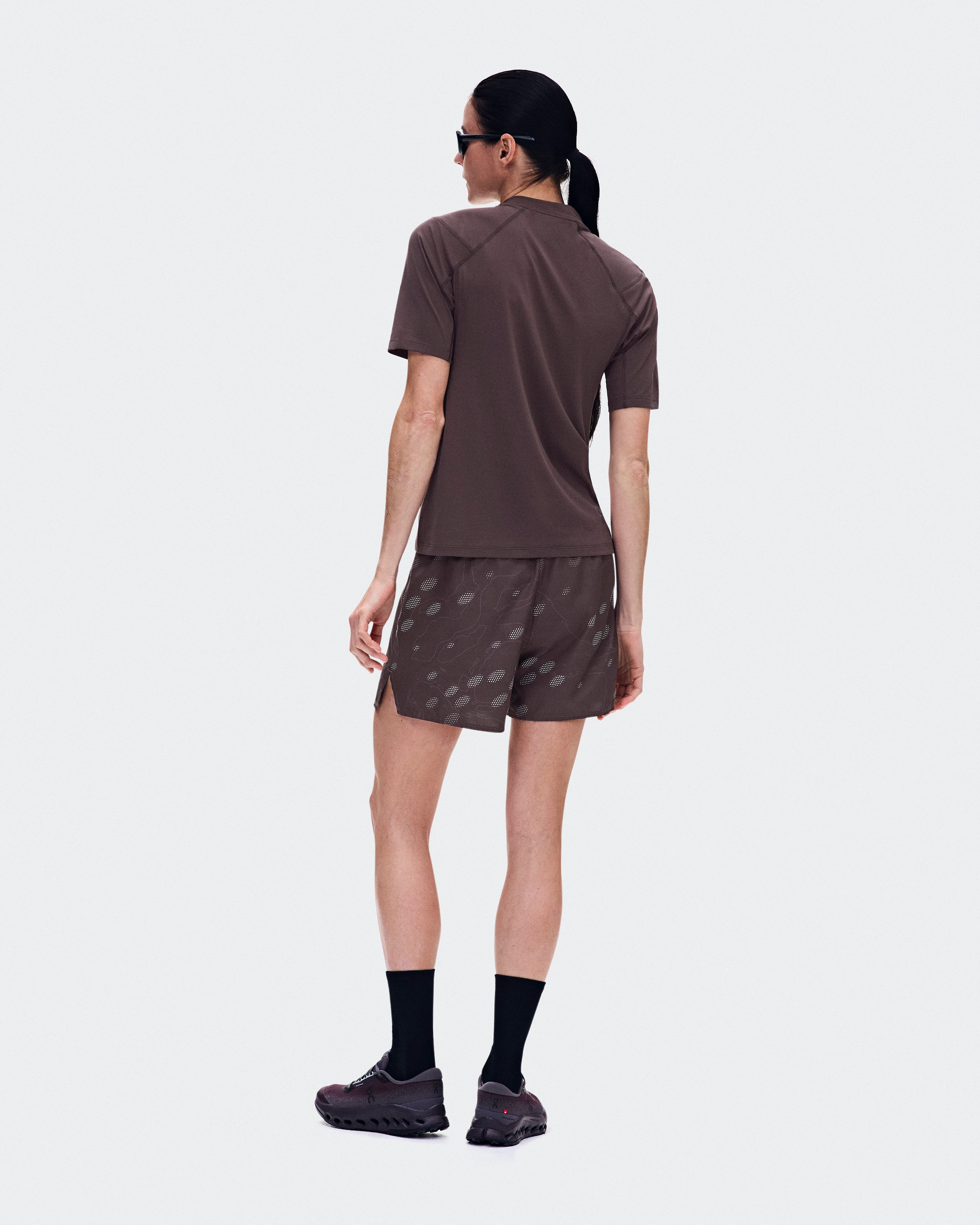 On Trail-T Solar Mulberry Femme Running de trail