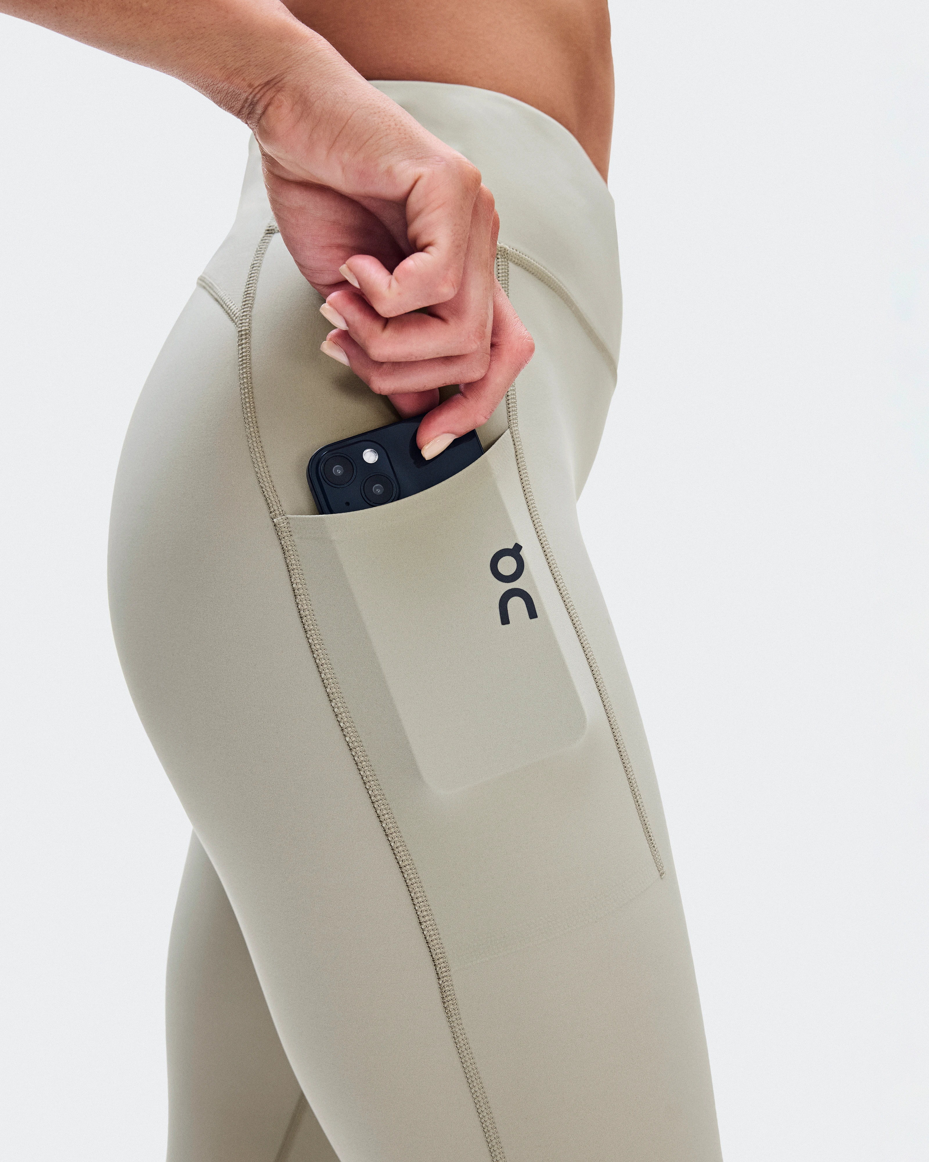 On Performance Tights 7/8 Brume Femme Leggings