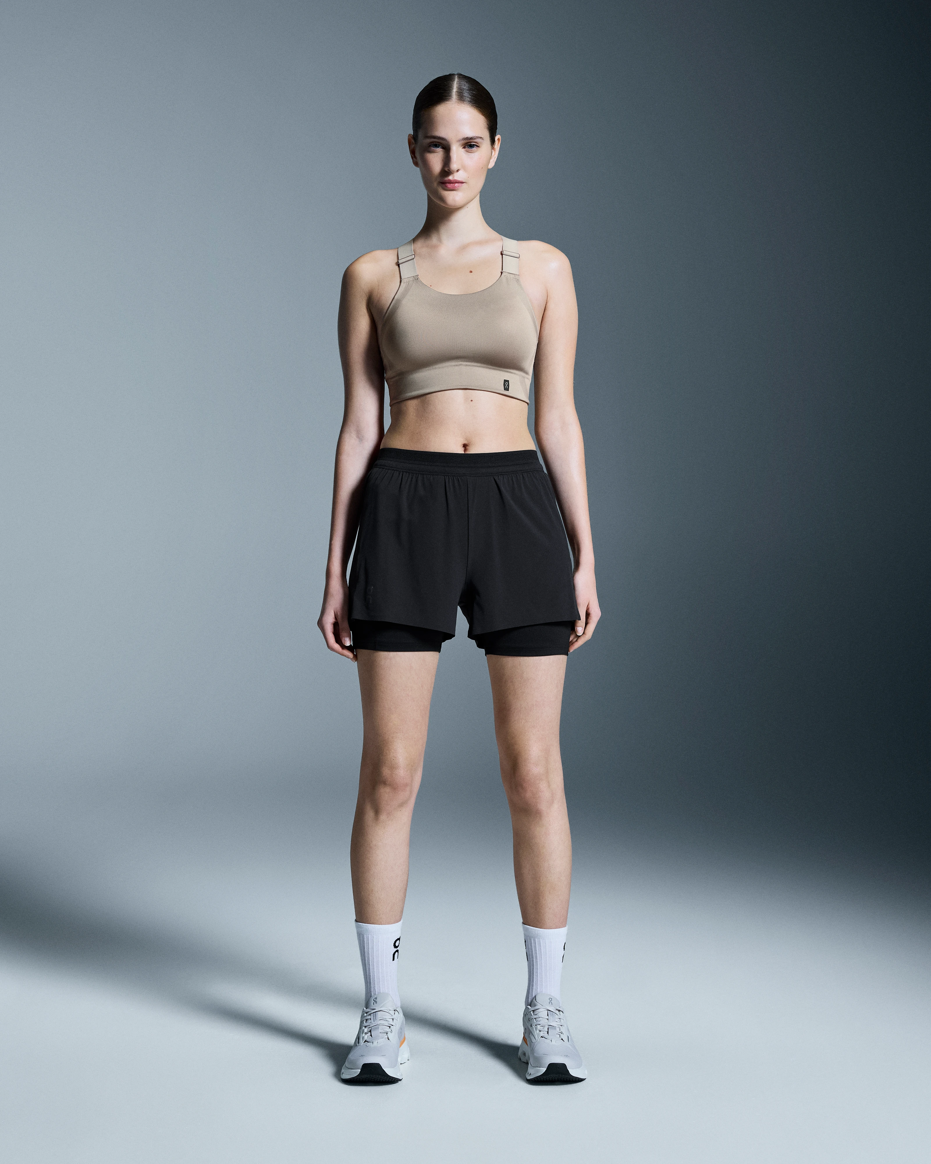 On 3" Performance 2/1 Shorts Black Femme Shorts