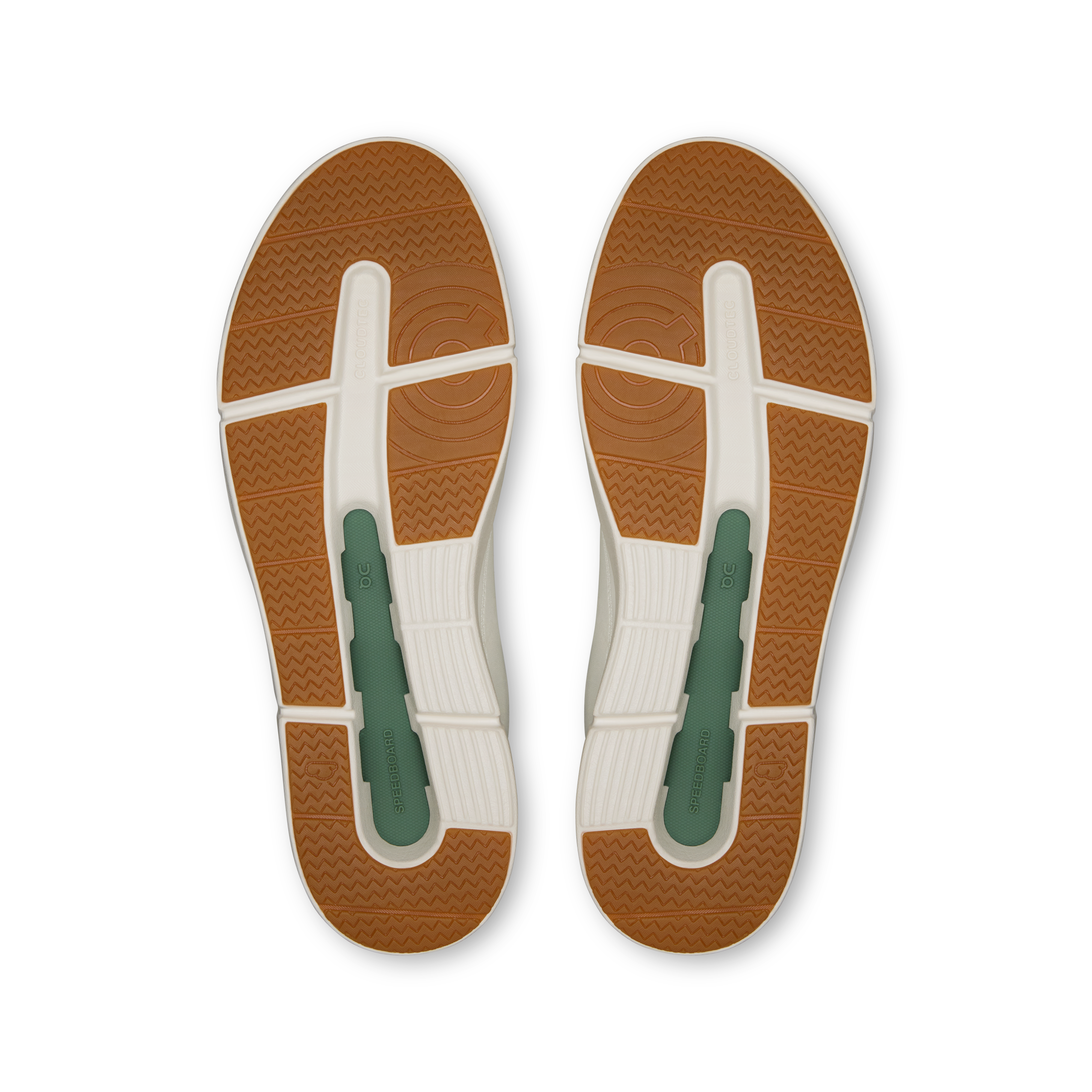 On THE ROGER Centre Court Ivory & Fern Homme – Quotidien Chaussures