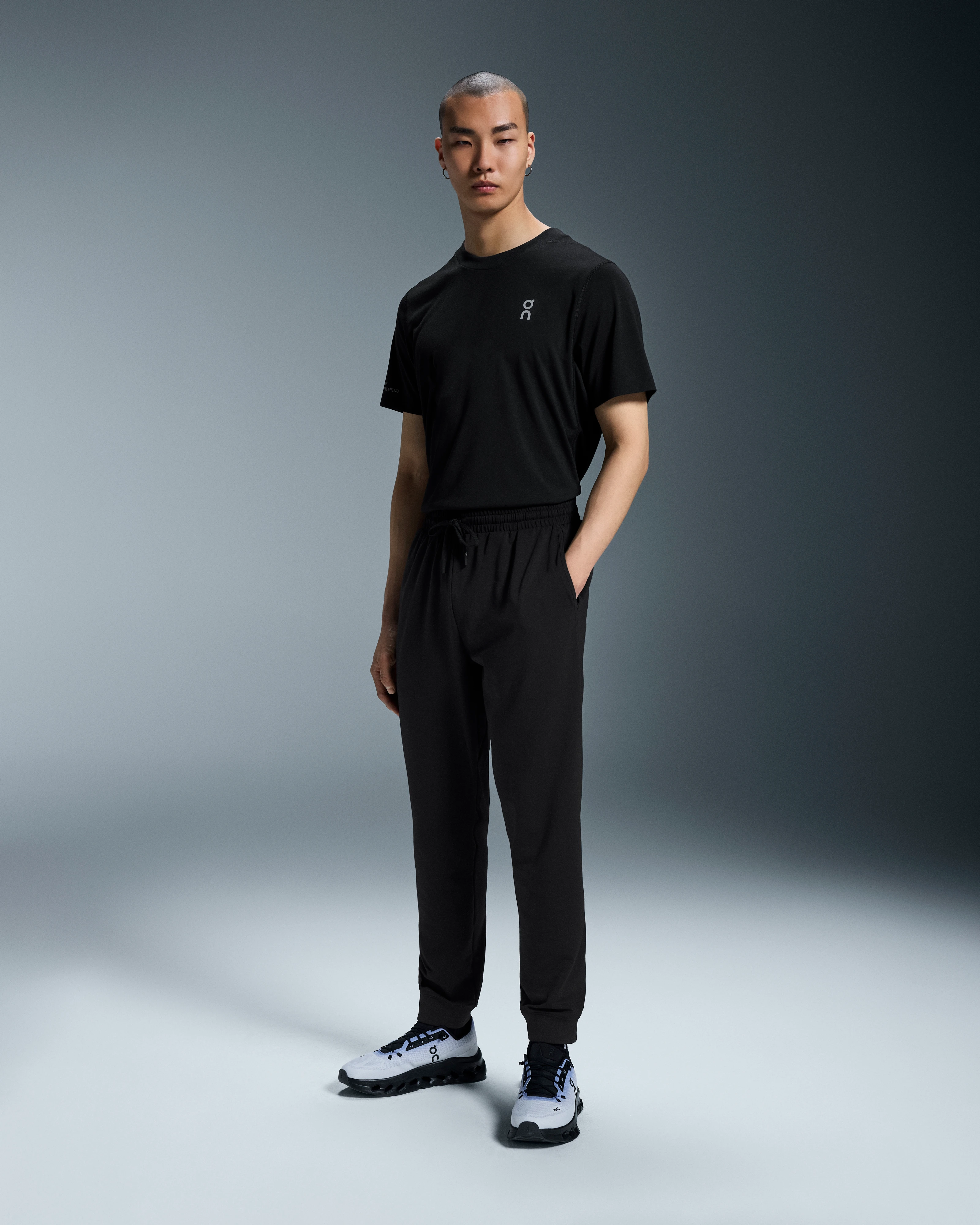 On Studio Joggers Black Homme Pantalons