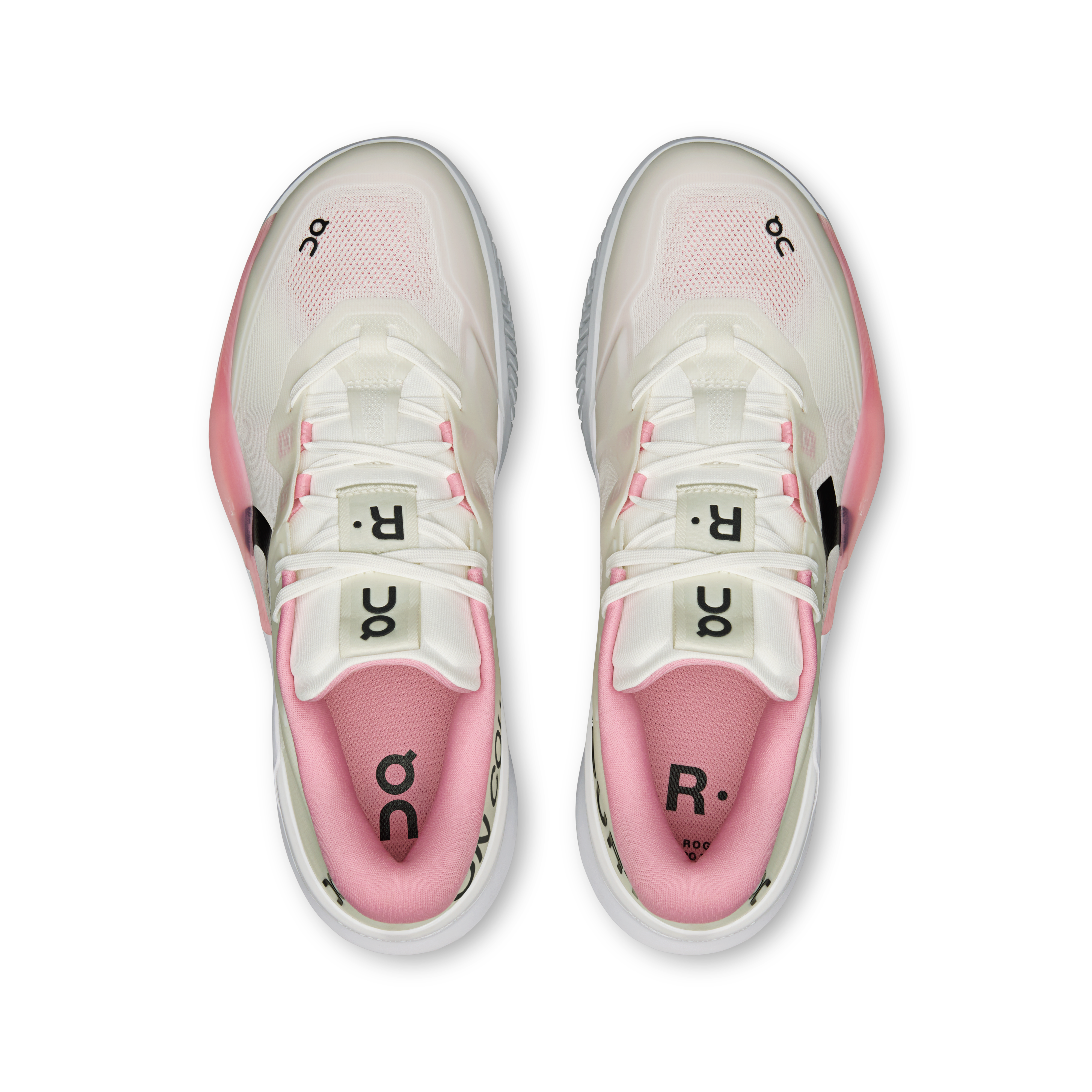 On THE ROGER Pro 3 Clay Ivory & Magnolia Femme Tennis Chaussures