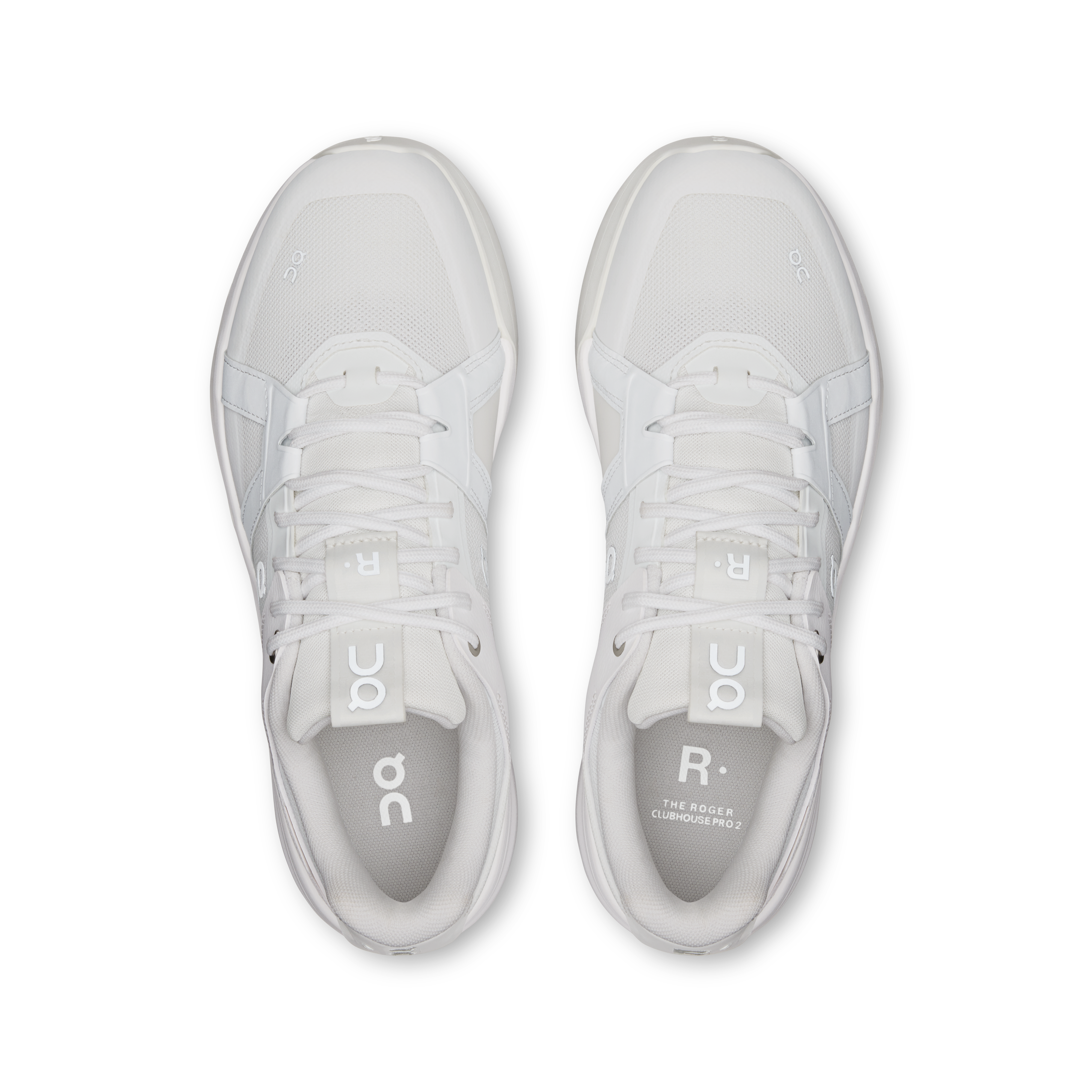On THE ROGER Clubhouse Pro 2 White & Ivory Homme Tennis Chaussures