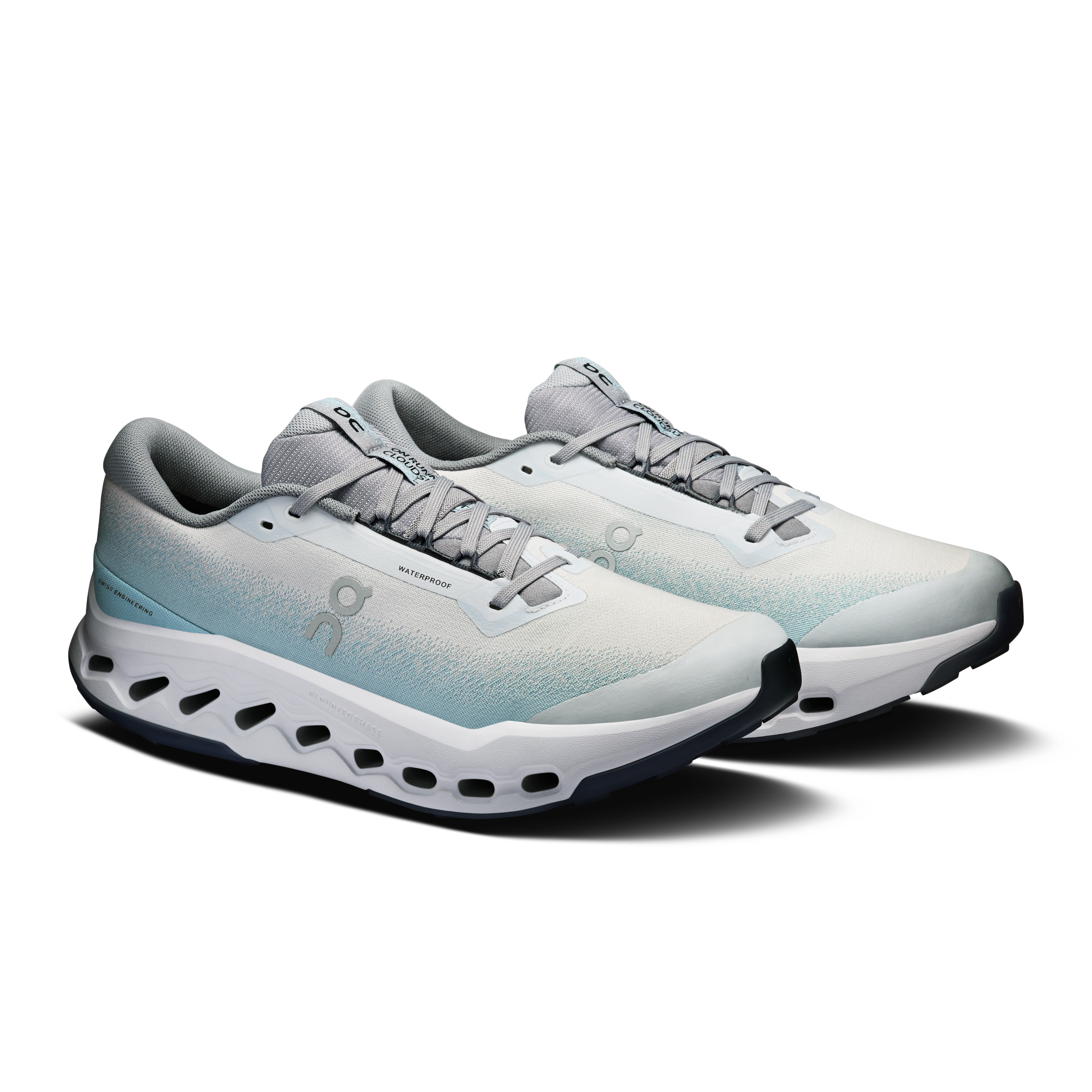 On Cloudsurfer Trail 2 Waterproof Glacier & Tide Homme – Trail running, foulées agréables Chaussures