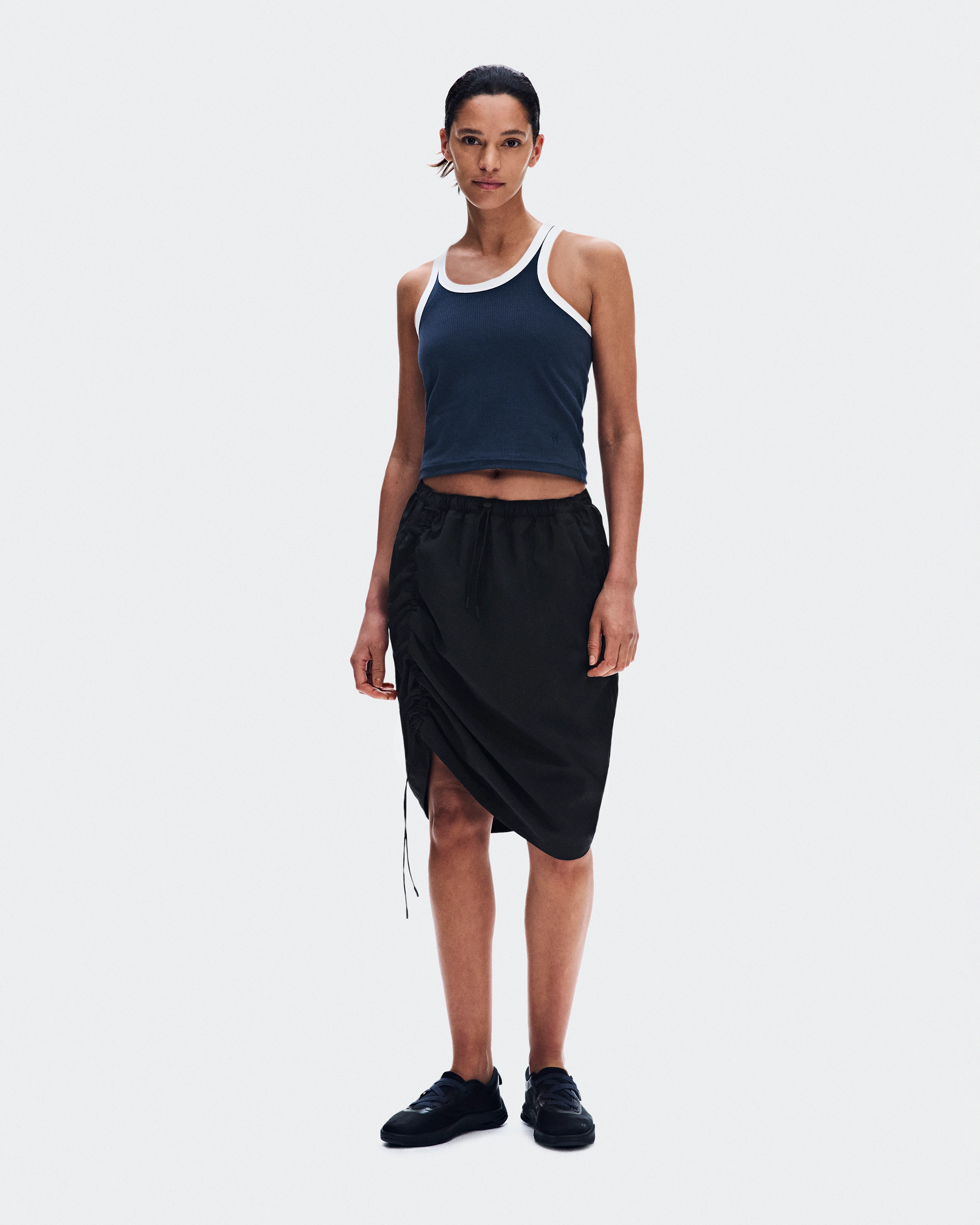 On Drawstring Midi Skirt Black Femme Jupes