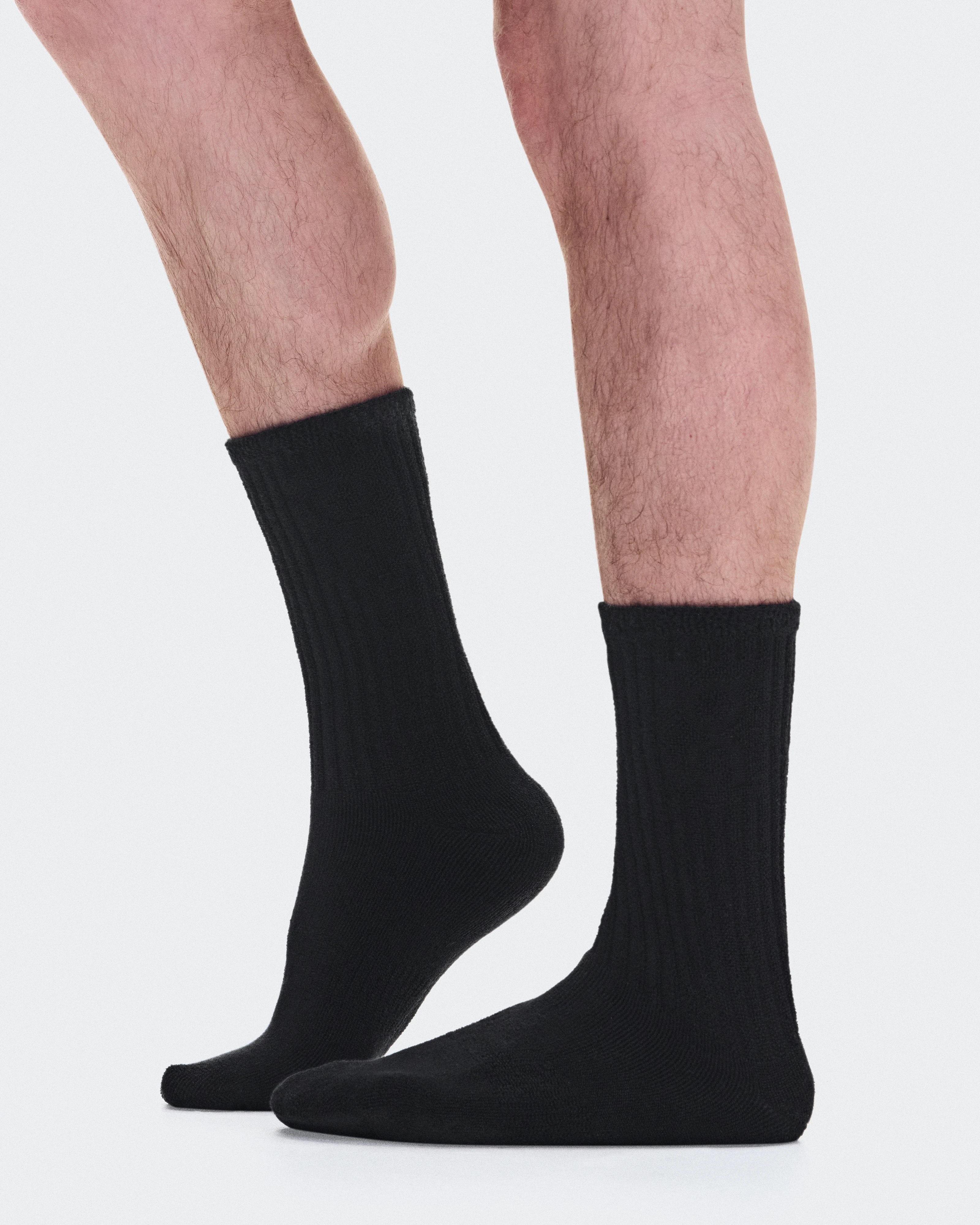 On Terry Sock High Black Unisexe Chaussettes