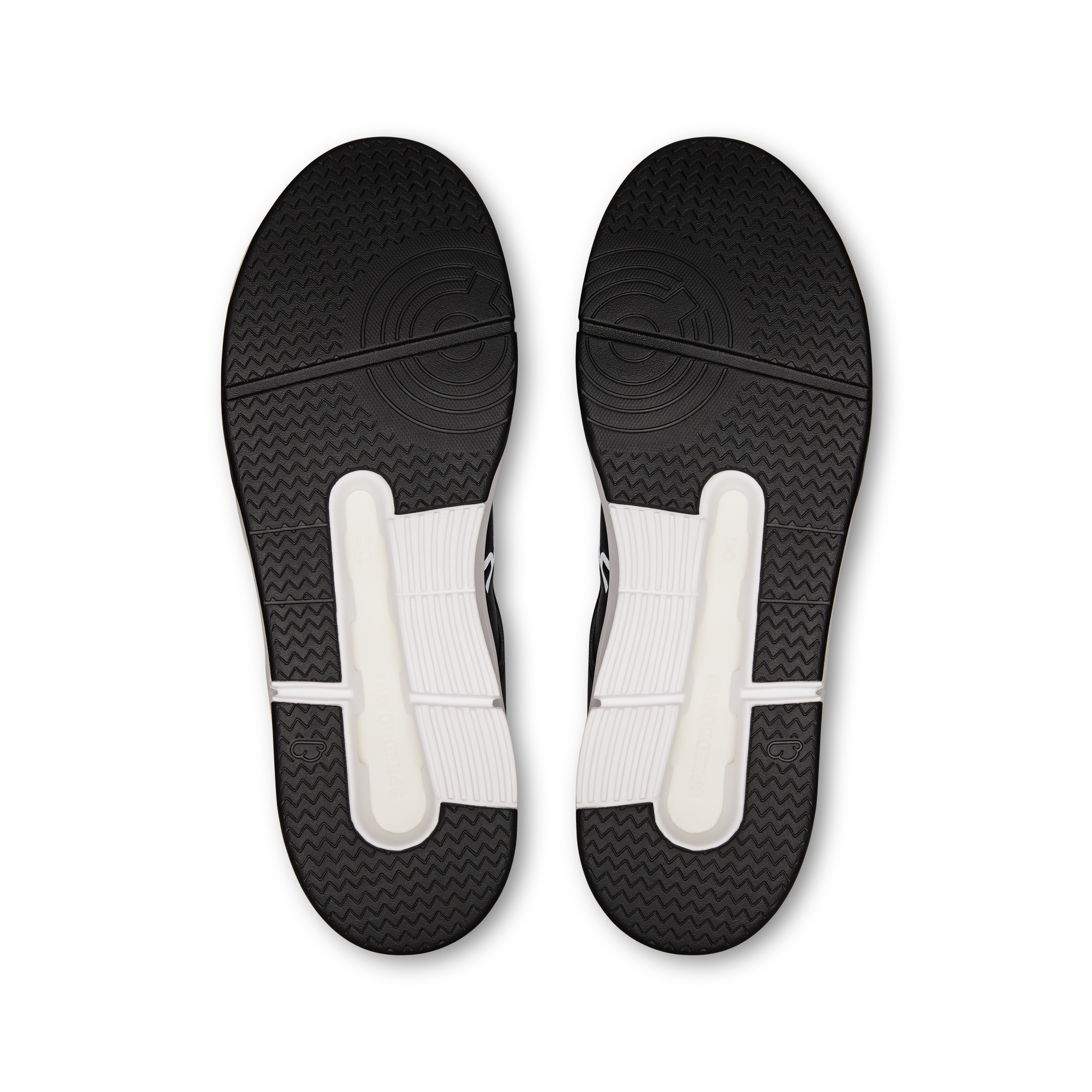 On THE ROGER Clubhouse Black & White Homme Tennis Chaussures