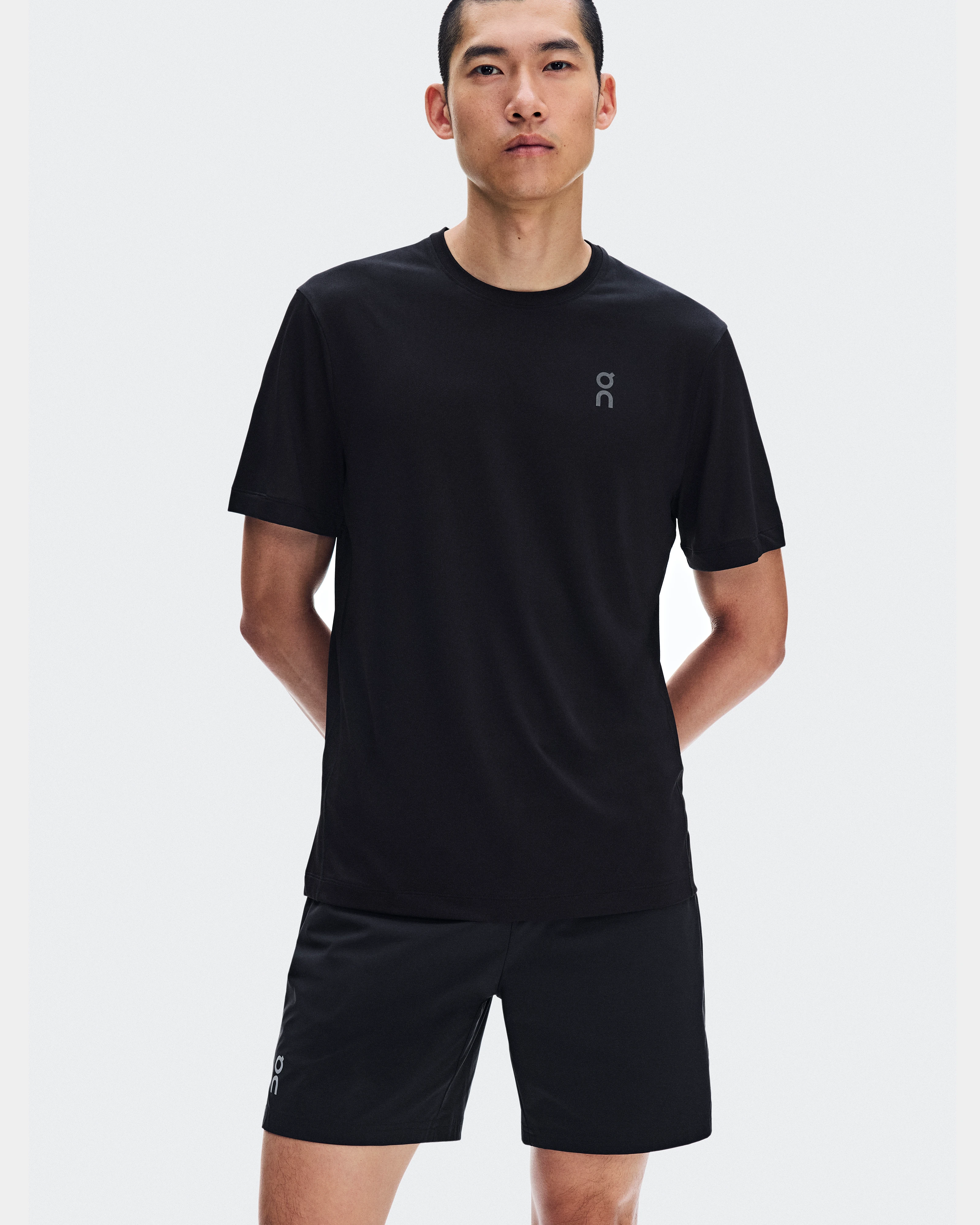 On Core-T Grid Black Homme Hauts et t-shirts