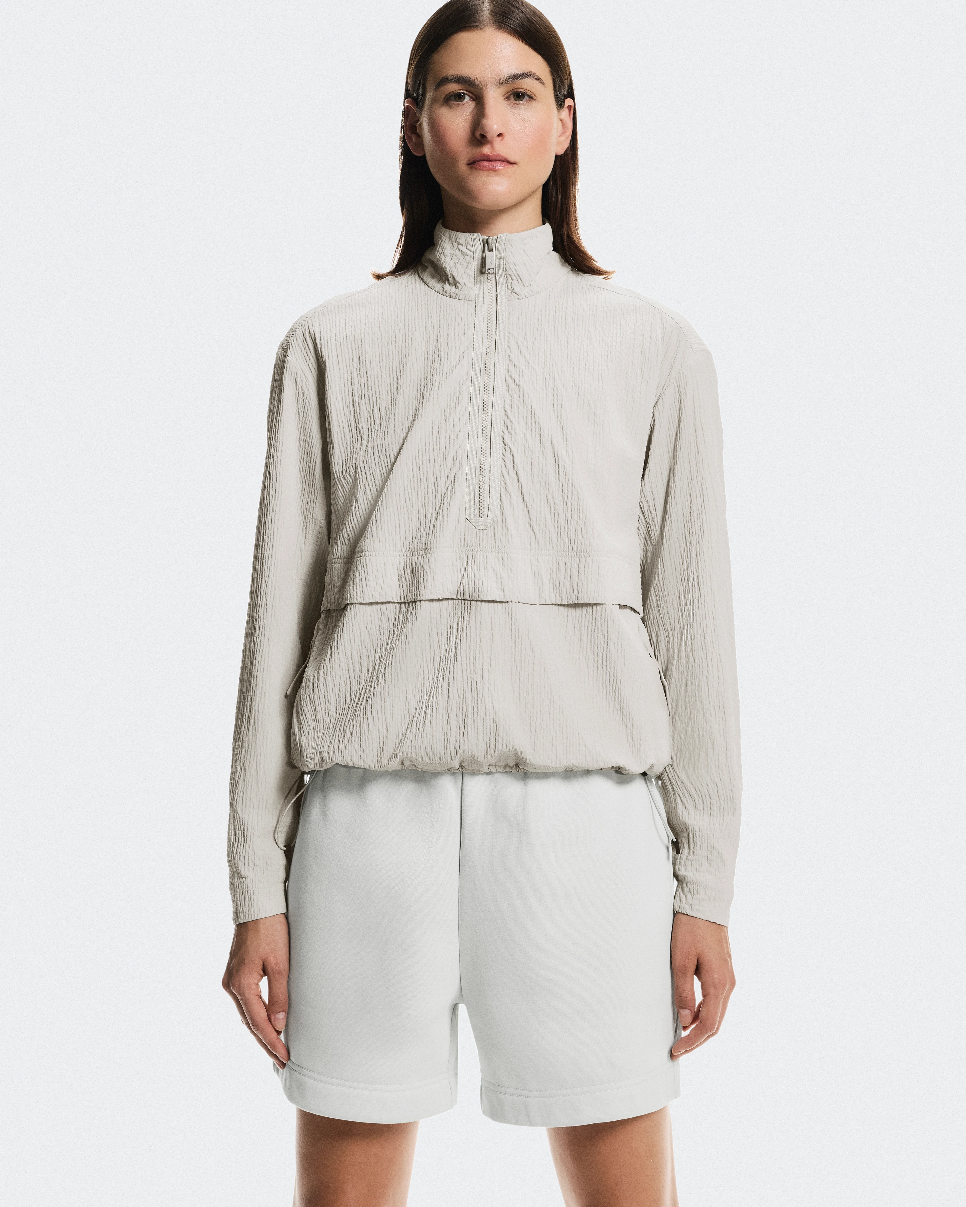 On Courtside 1/2 Zip Eaze Sand Femme Sweats à capuche et sweats