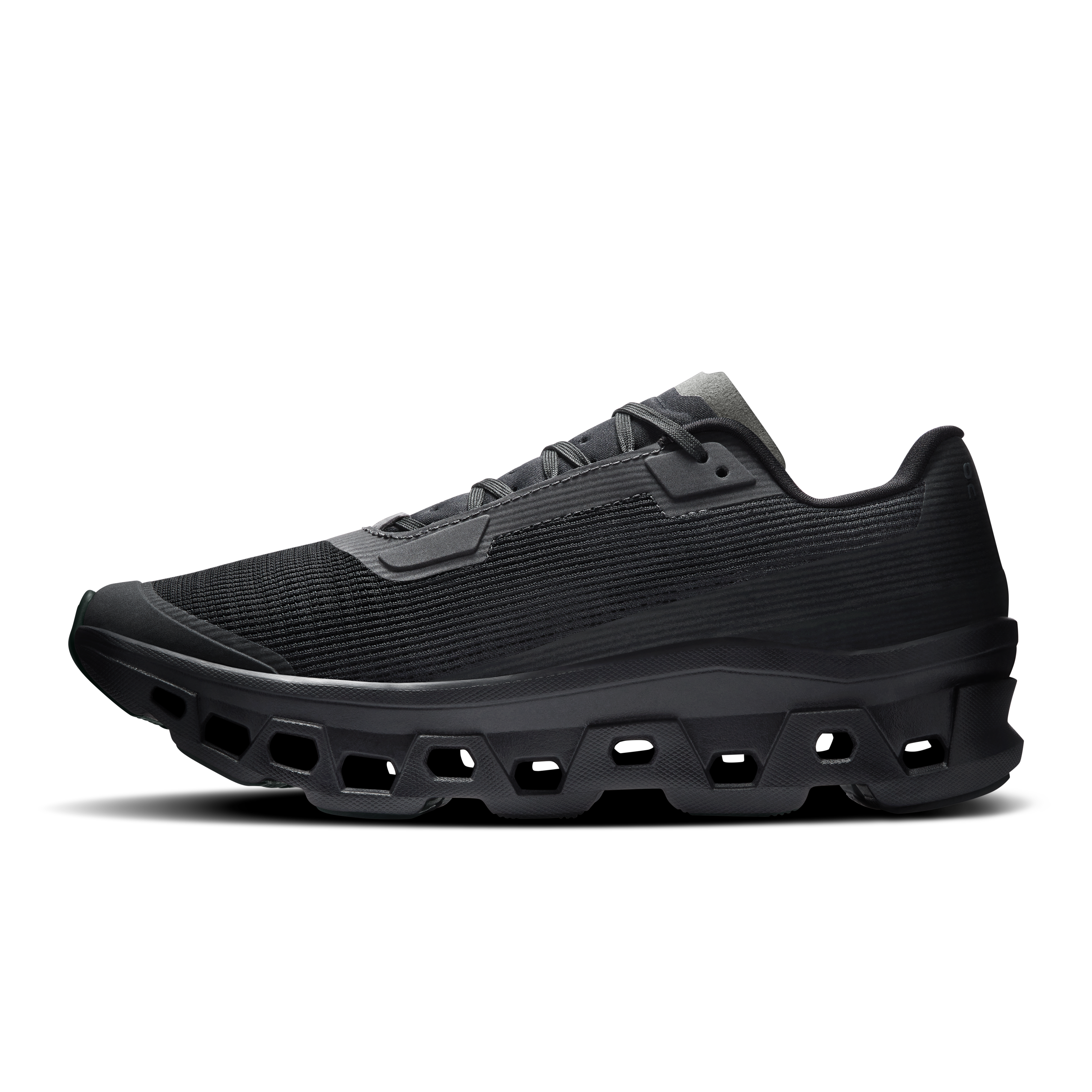 On Cloudmonster Void Black & Black Femme Active Life Chaussures