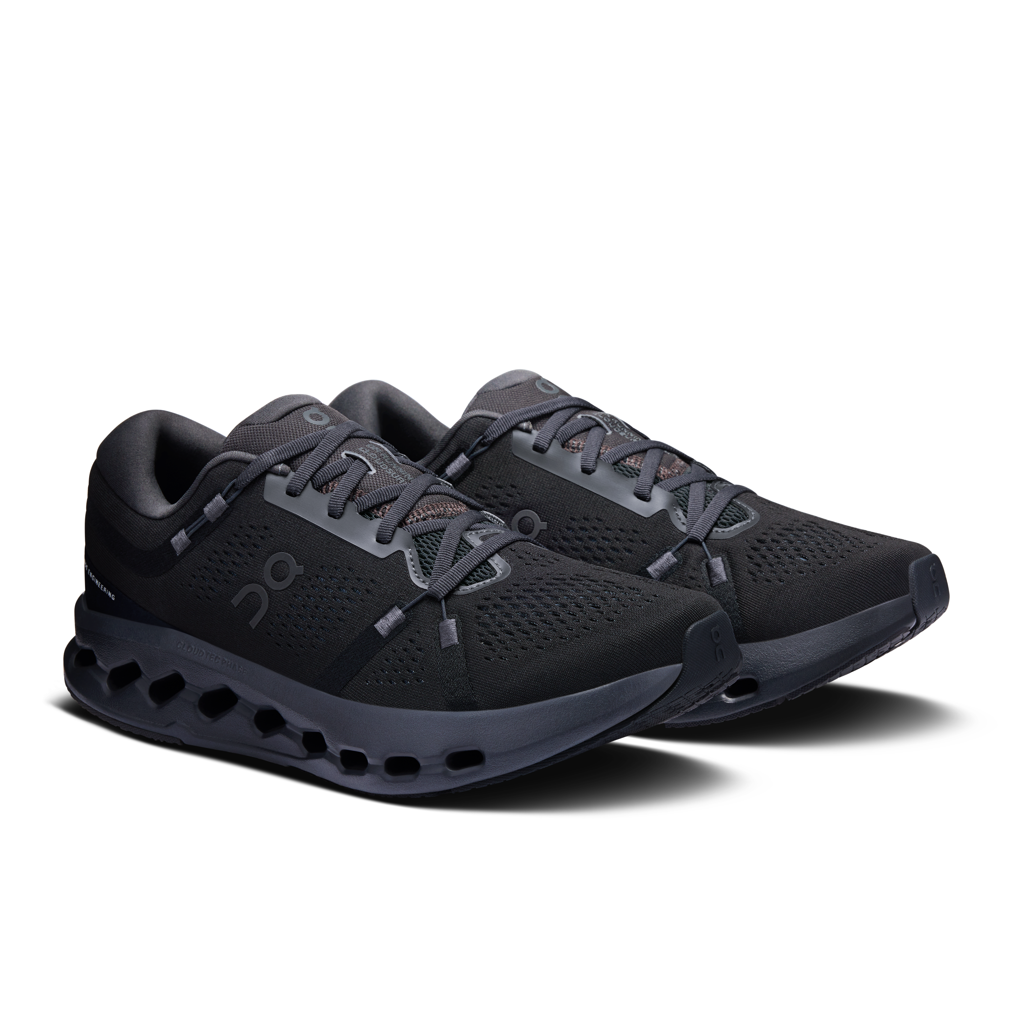 On Cloudsurfer 2 Wide Black & Black Homme Running sur route Chaussures