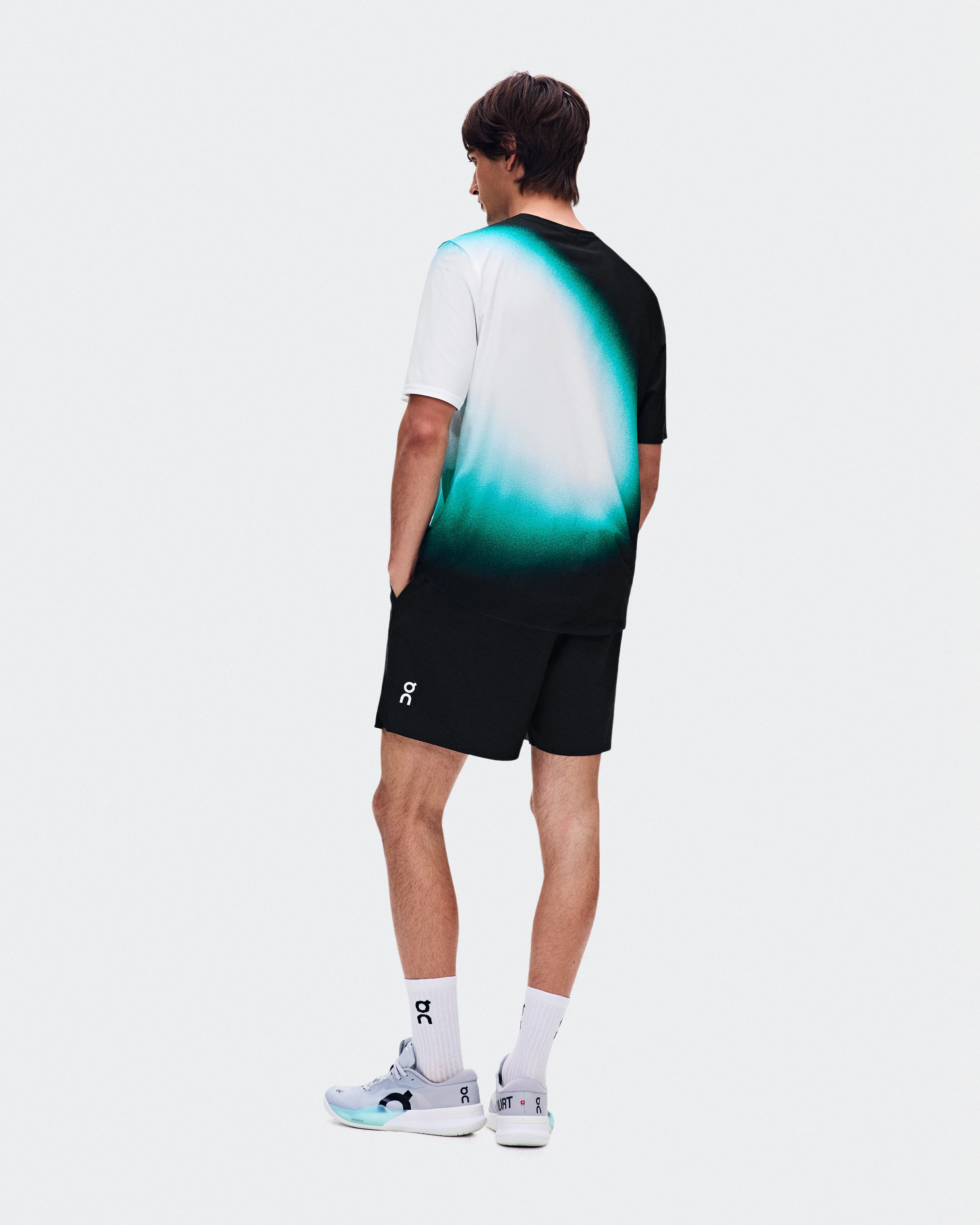 On 5" Court Shorts Swing Black & Neem Homme Shorts