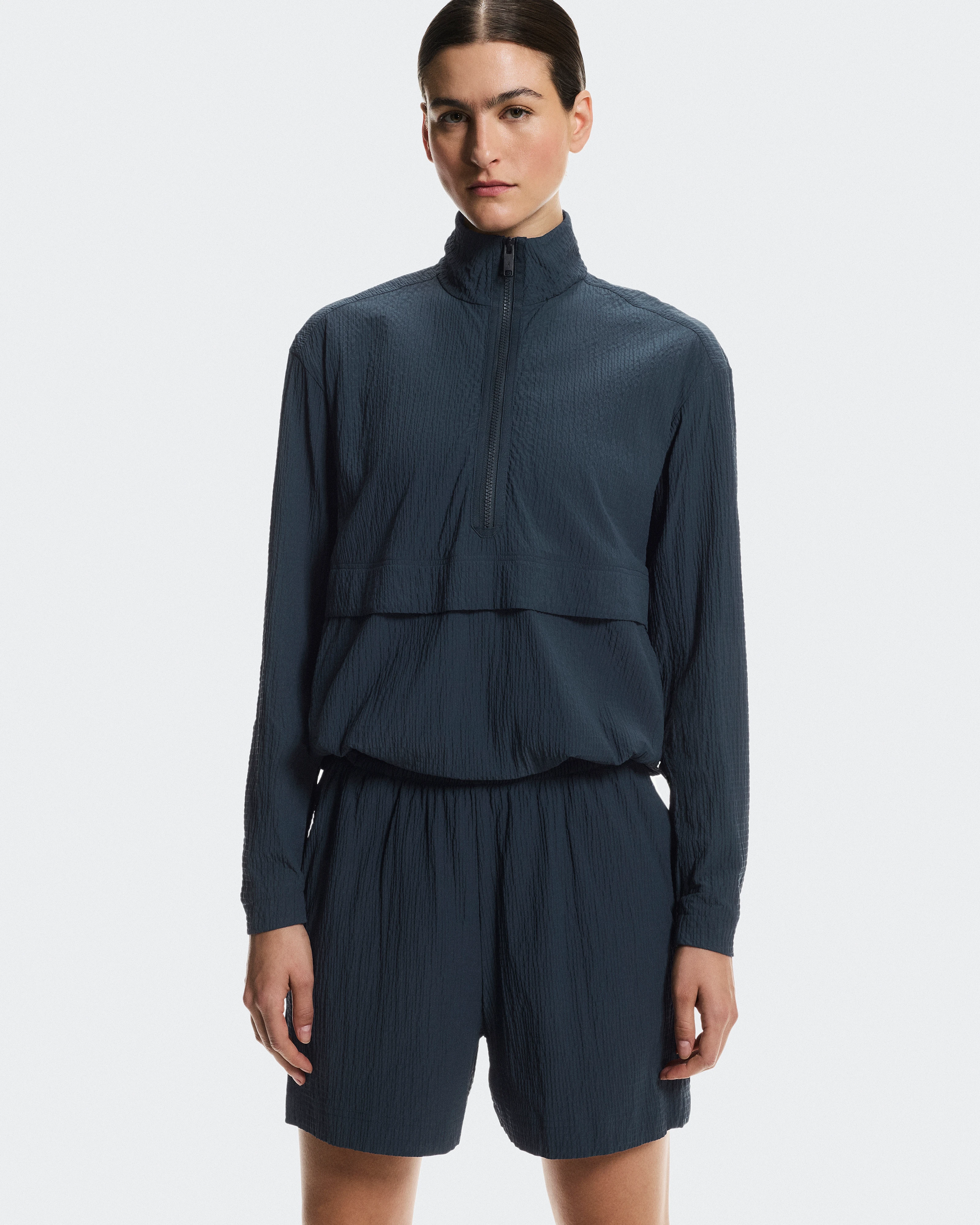 On Courtside 1/2 Zip Eaze Midnight Femme Sweats à capuche et sweats