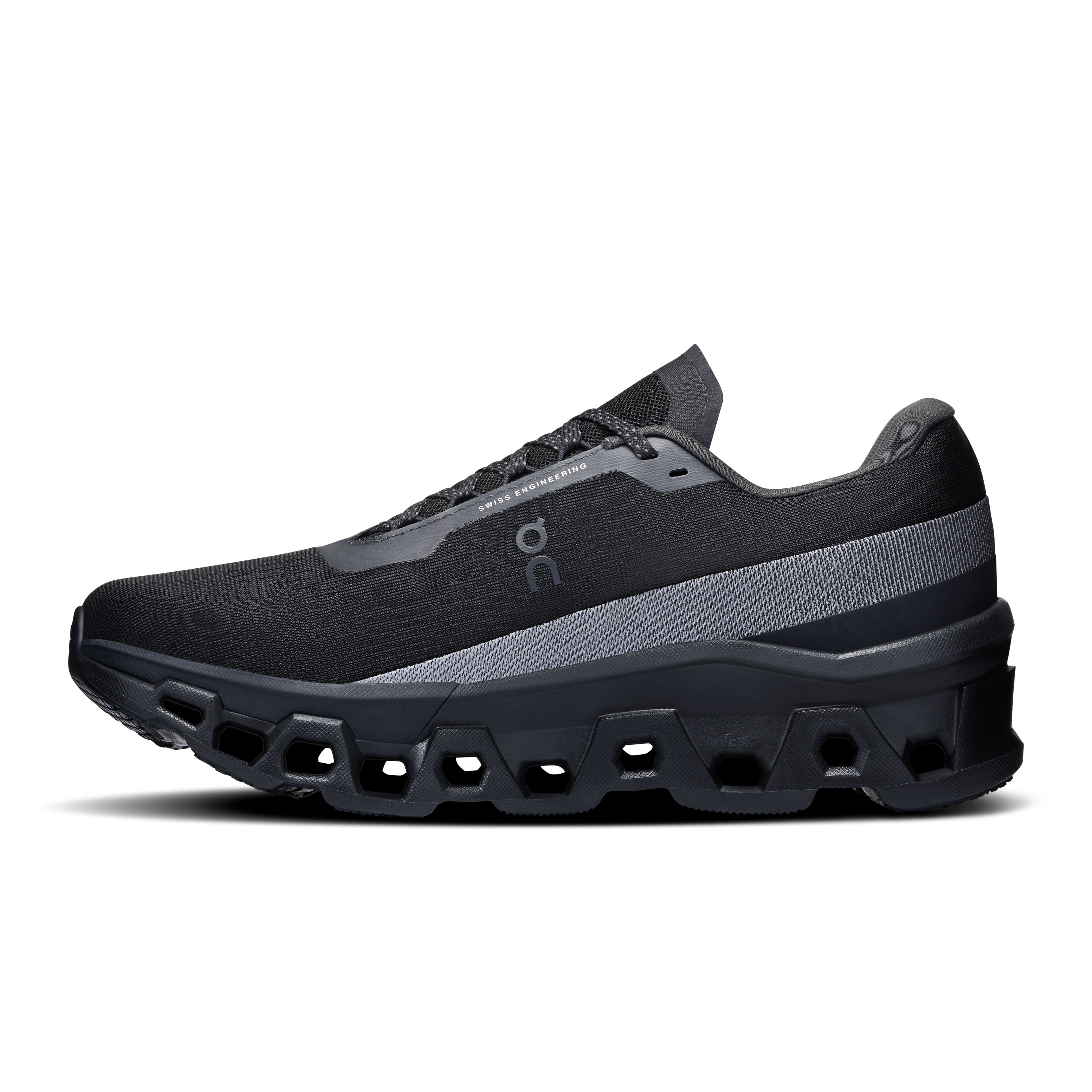 On Cloudmonster 2 Black & Black Homme Running sur route Chaussures