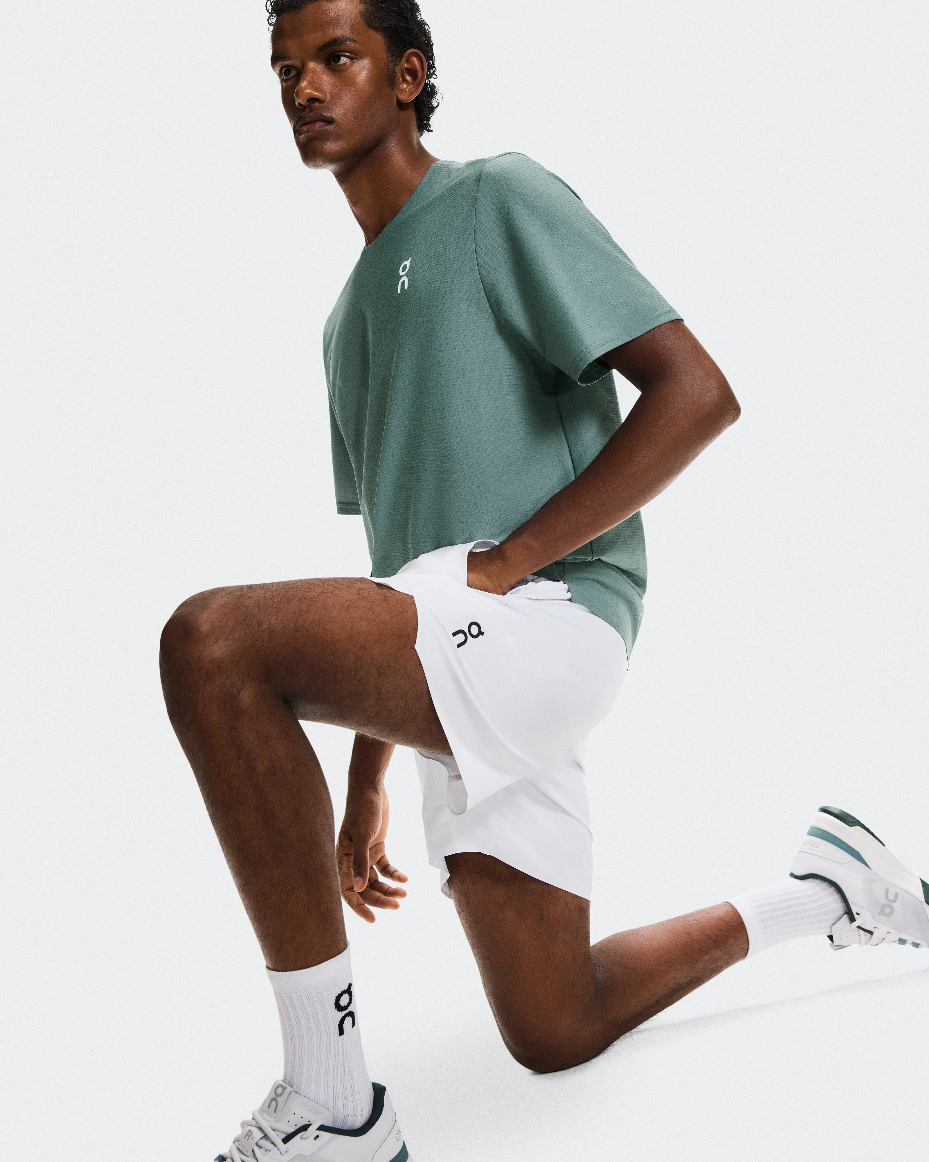 On 5" Court Shorts White Homme Shorts