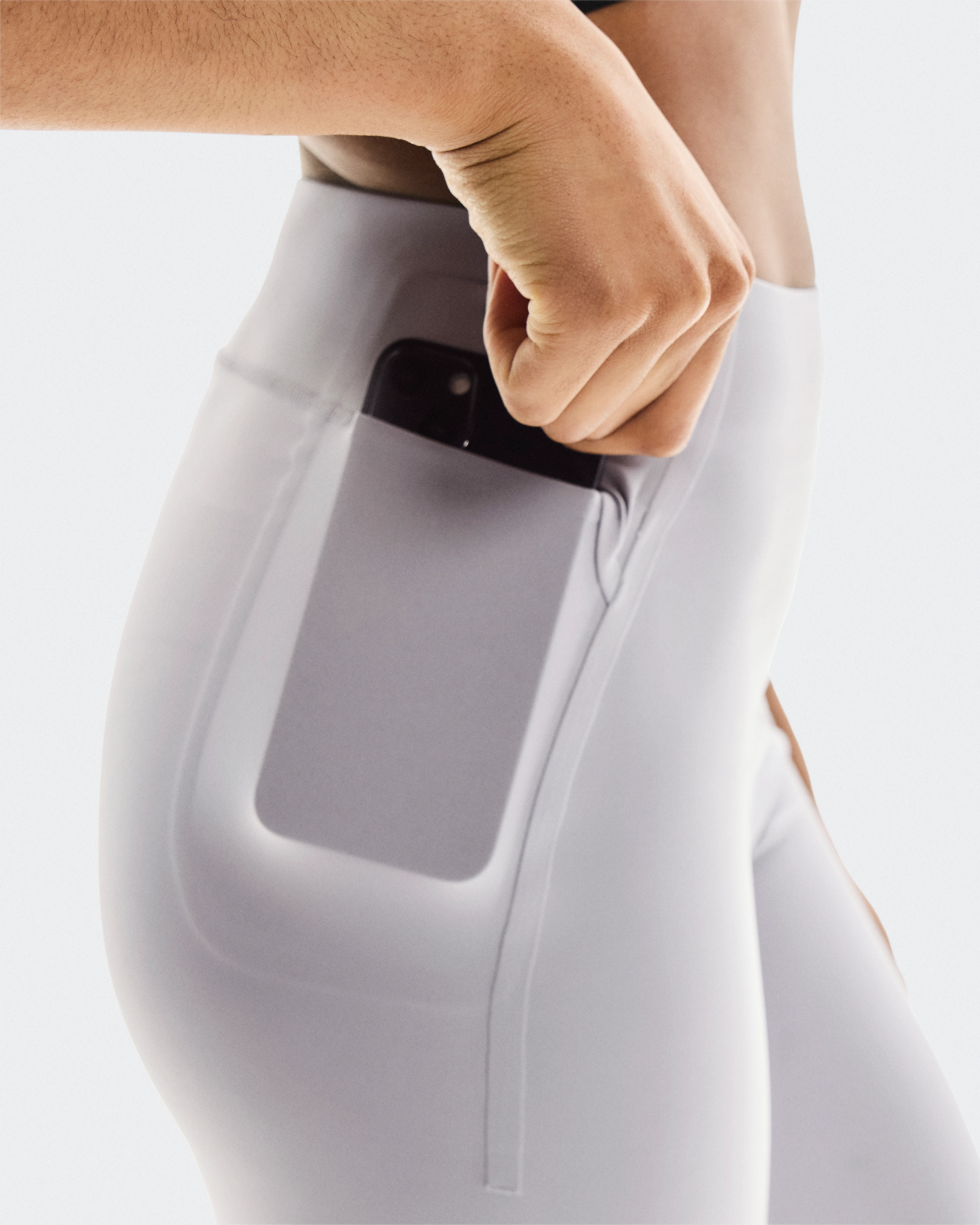 On Train Tights Short Lilac Femme Leggings