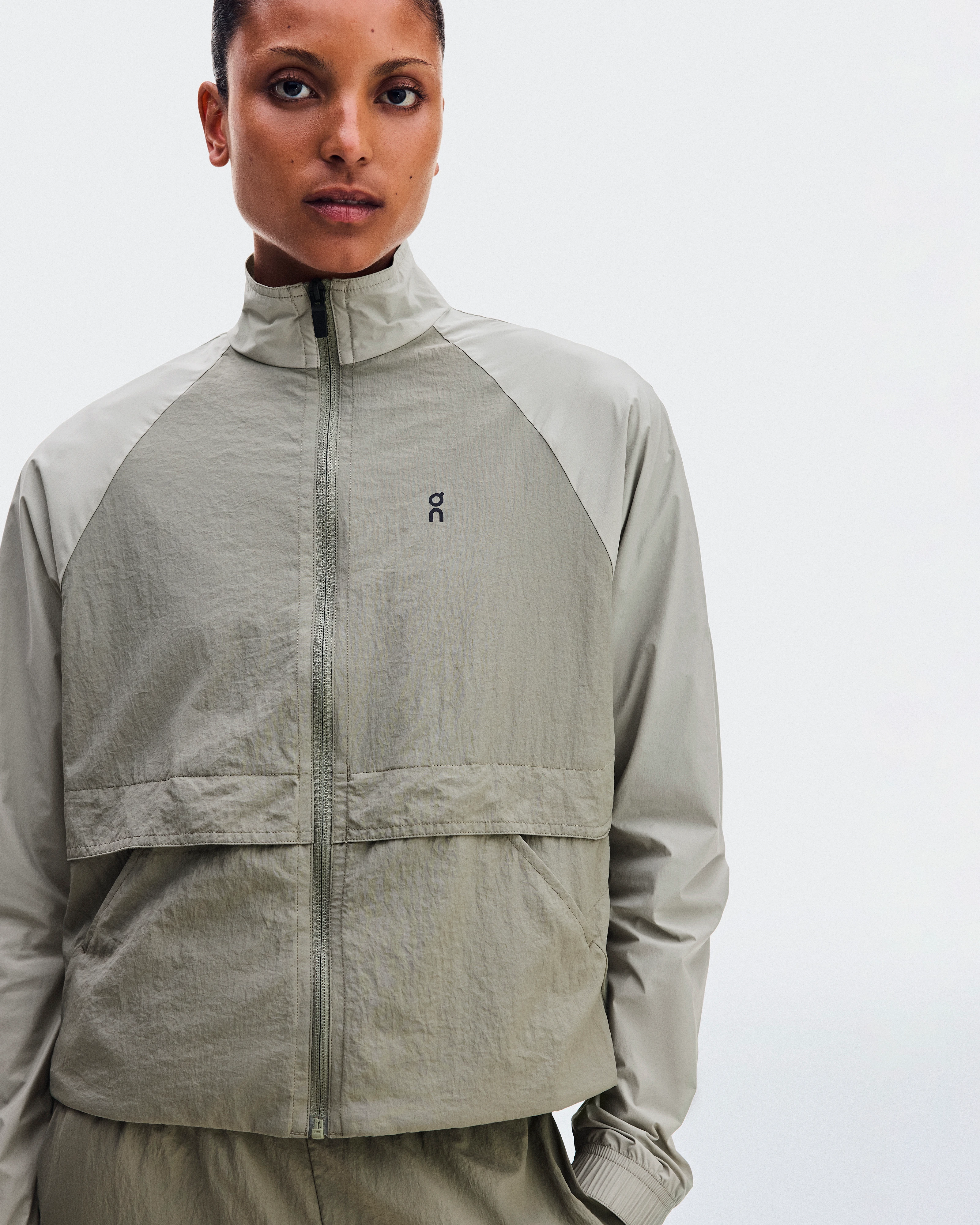 On All-Day Track Jacket Vetiver & Brume Femme Athlétisme