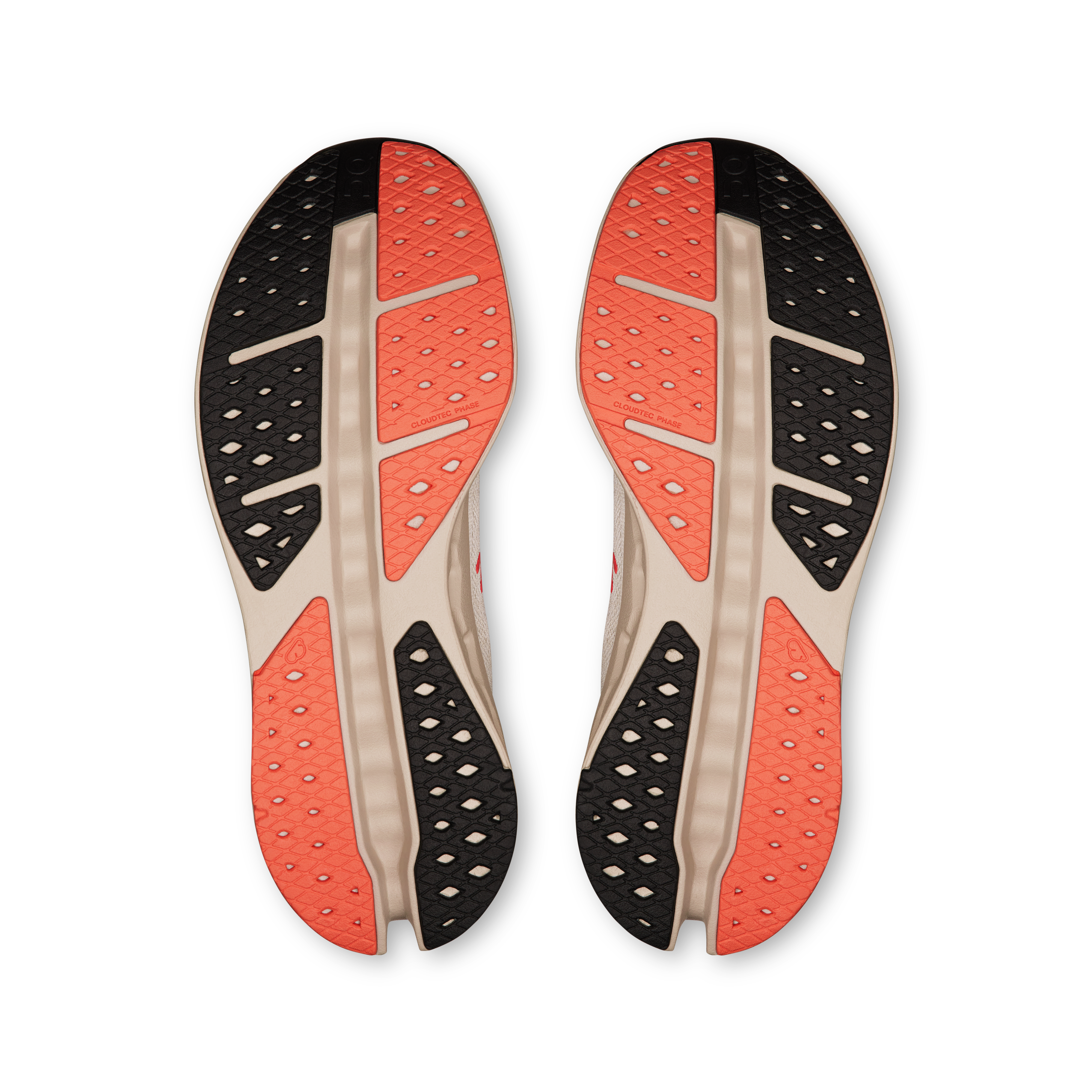 On Cloudsurfer Max Ivory & Salmon Femme Running sur route Chaussures