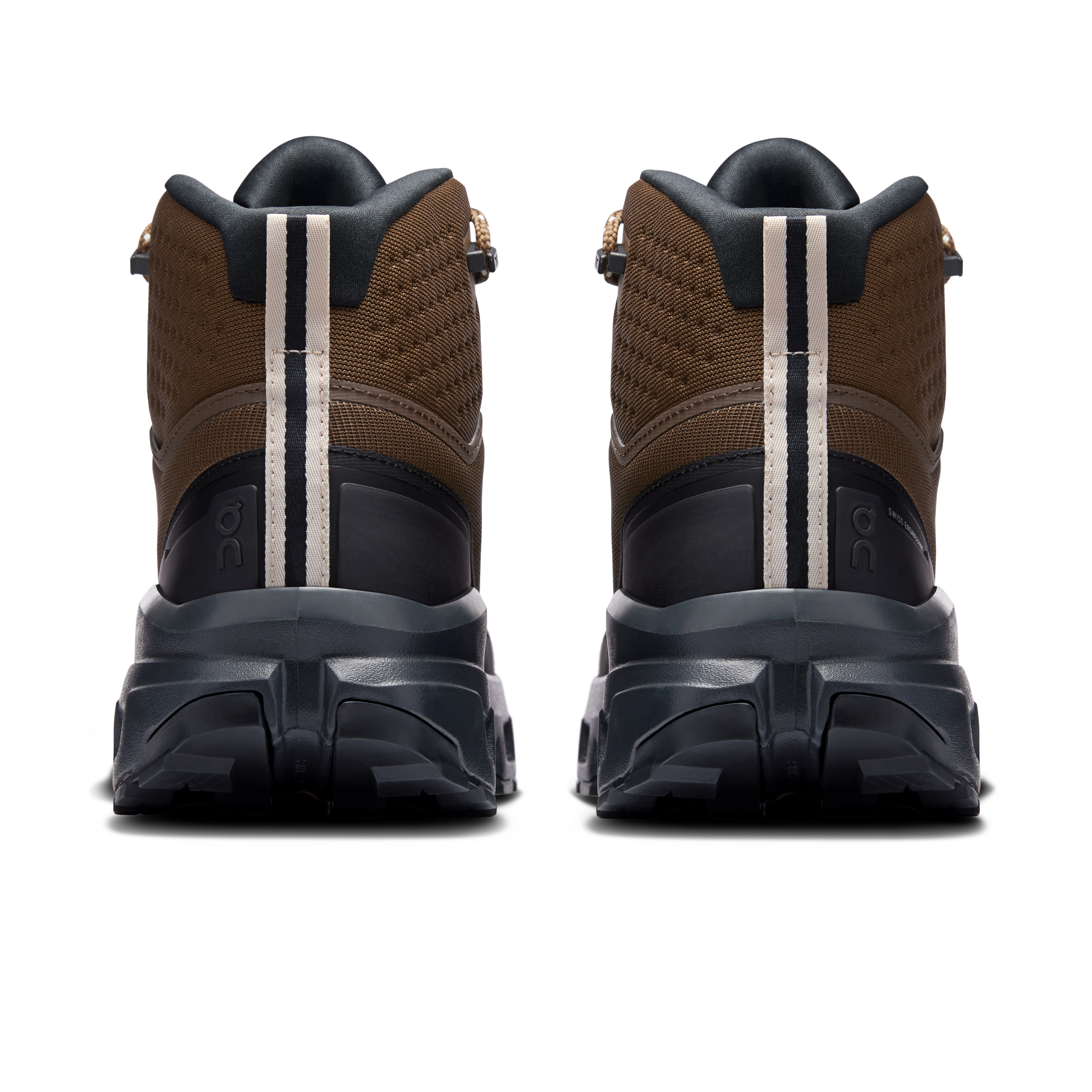 On Cloudrock Mid Waterproof Earth & Black Homme – Randonnée, Missiongrip™, imperméable Chaussures