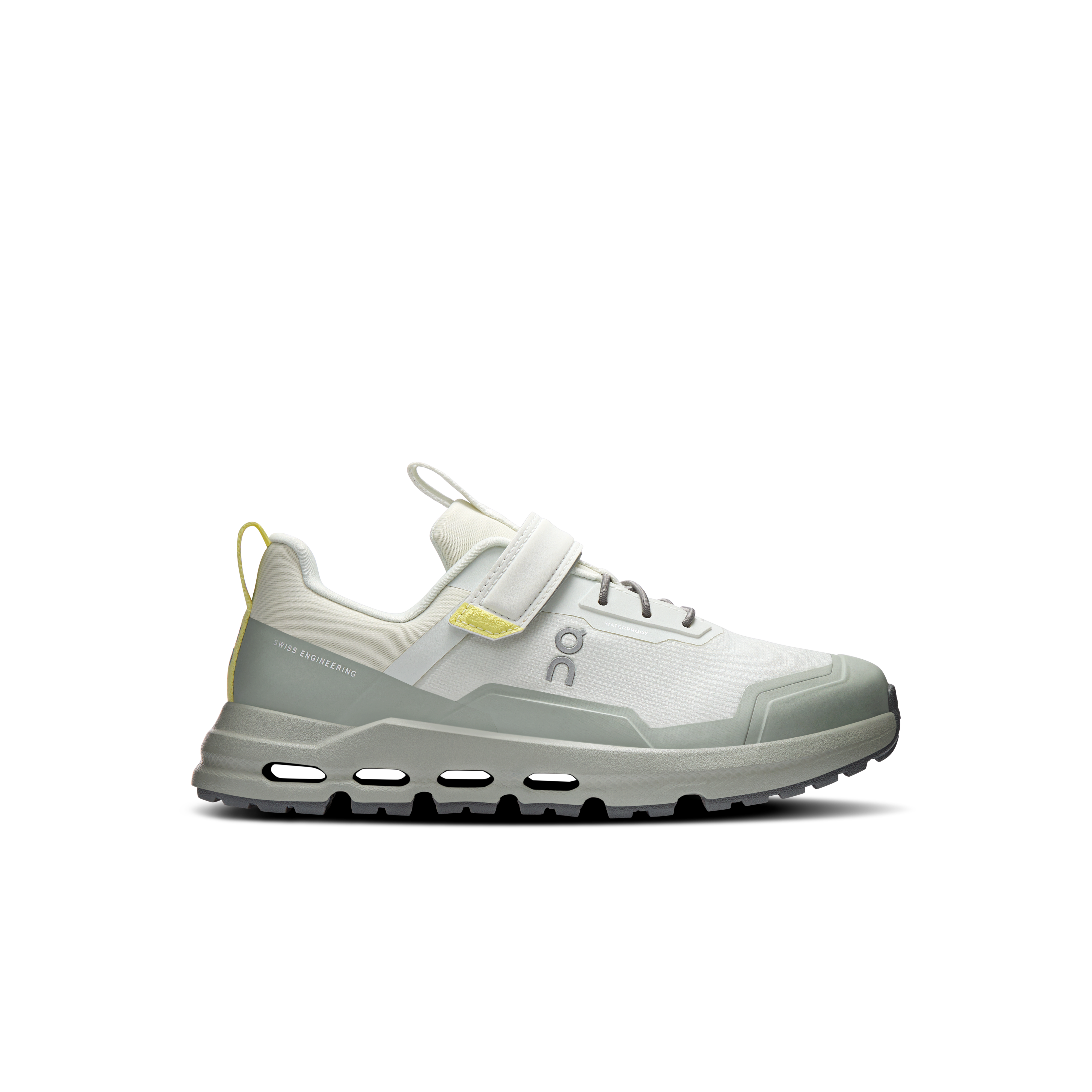 On Cloudhero Waterproof Iceberg & Limelight Enfant – Outdoor, imperméable, 4-8 ans Chaussures