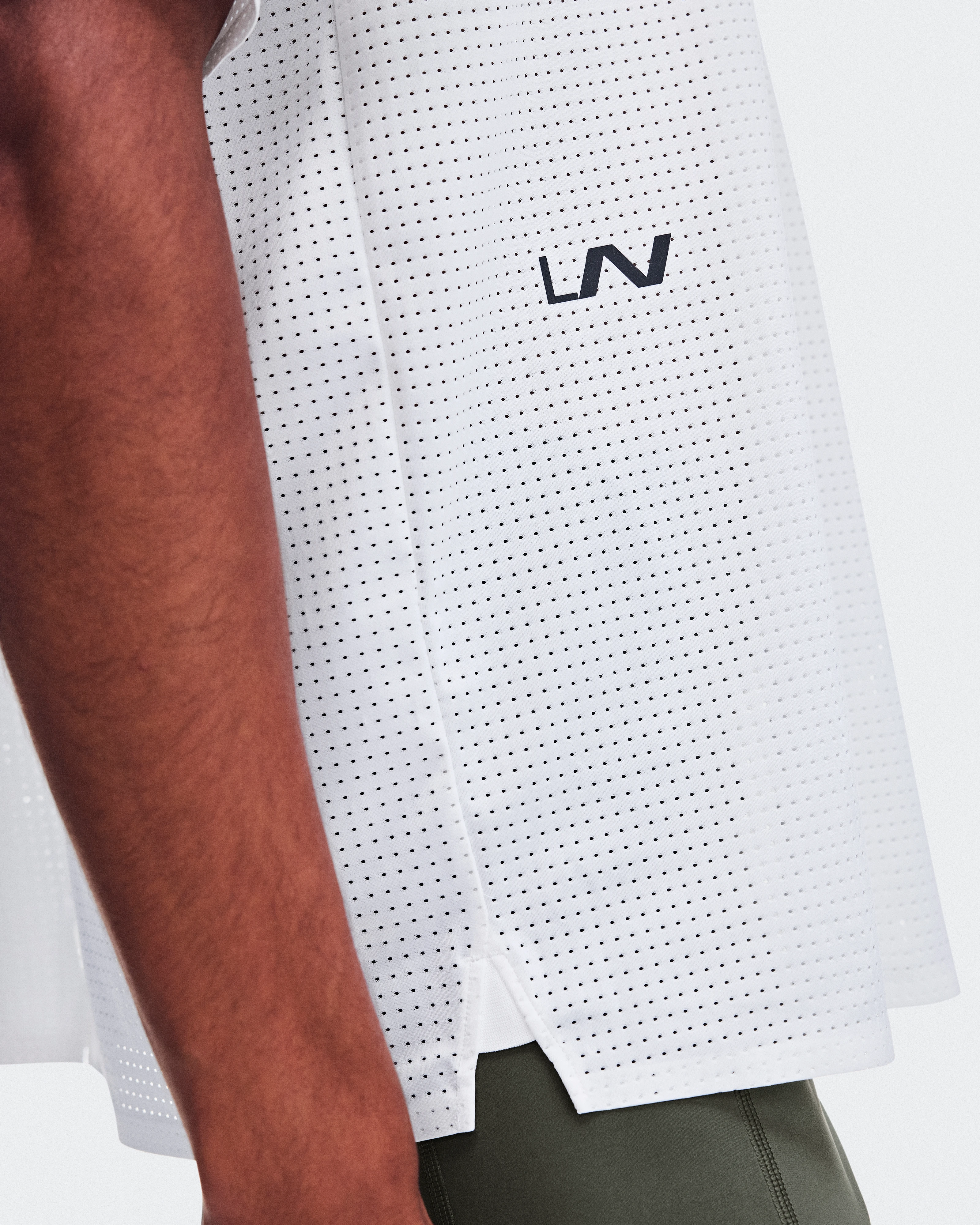 On Oversize Run-T LN1 White Unisexe Hauts et t-shirts