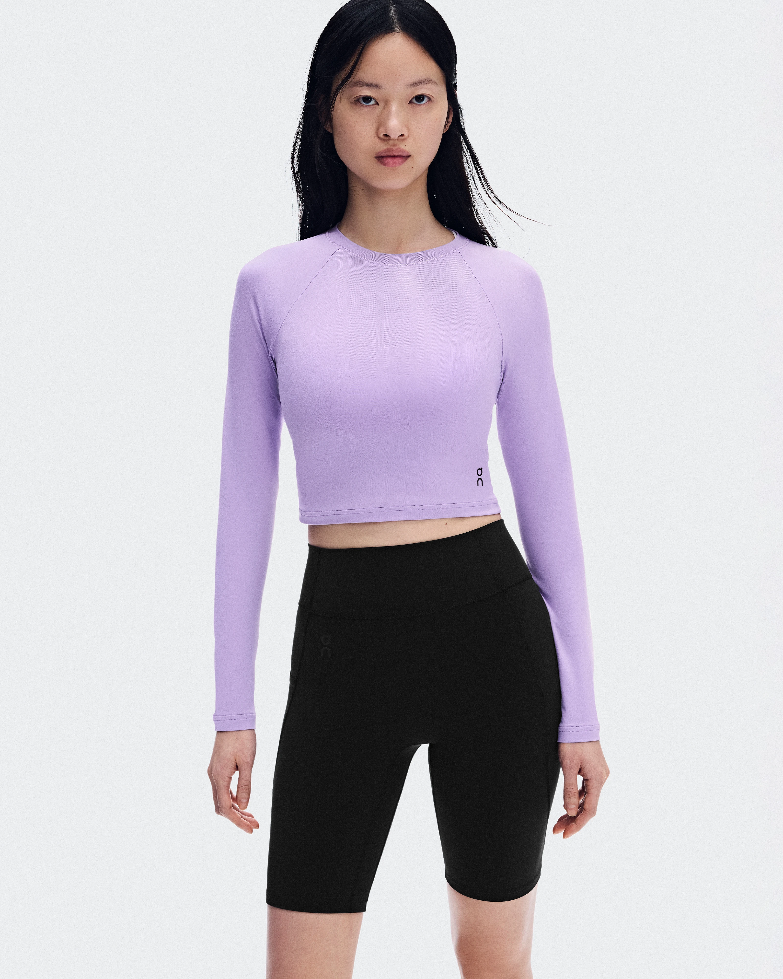On Studio Long-T Crop Bloom Femme Hauts et t-shirts
