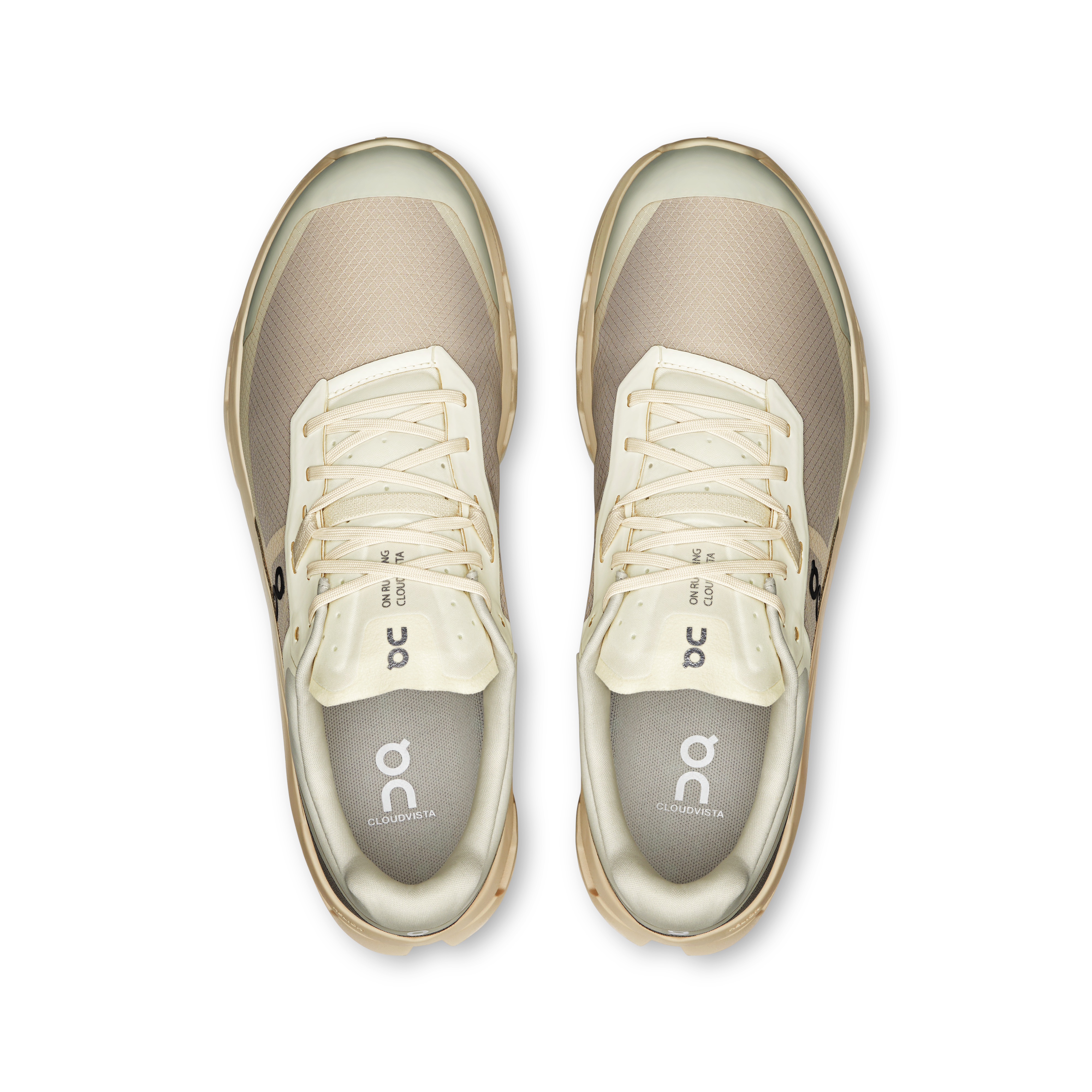 On Cloudvista 2 Cream & Desert Homme Running de trail Chaussures