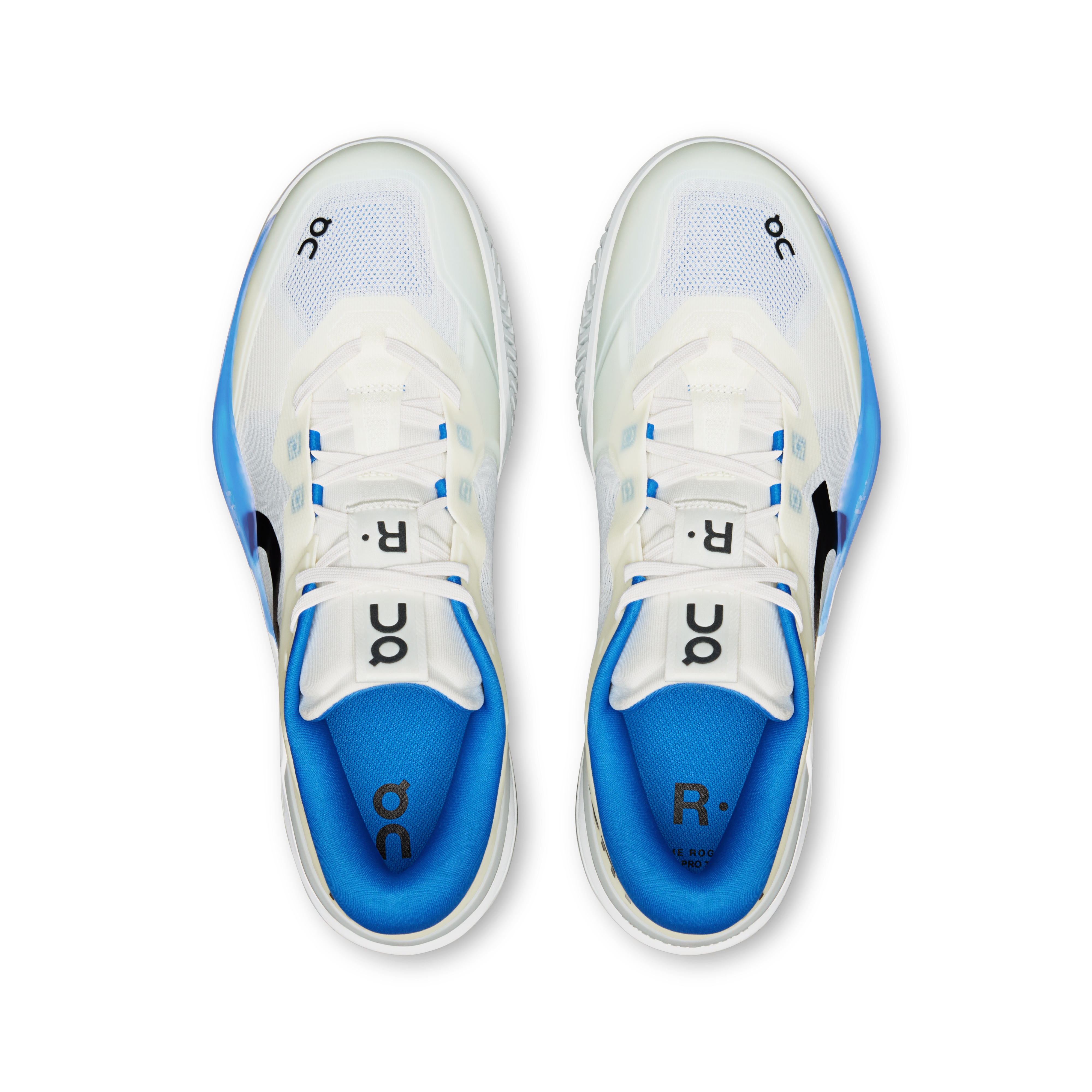 On THE ROGER Pro 3 Clay Ivory & Jay Homme Tennis Chaussures