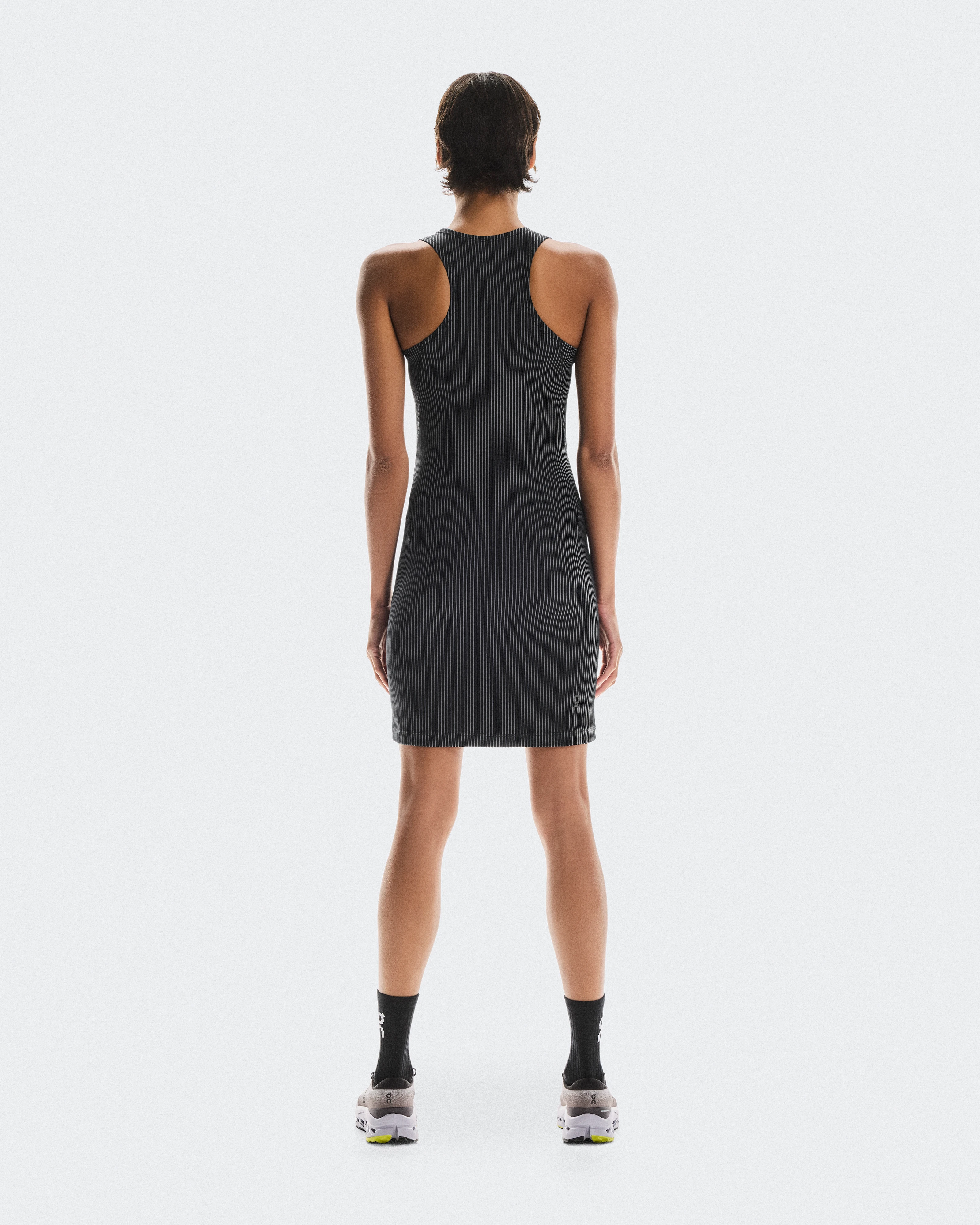 On All-Day Ribbed Dress Black & Rock Femme Robes