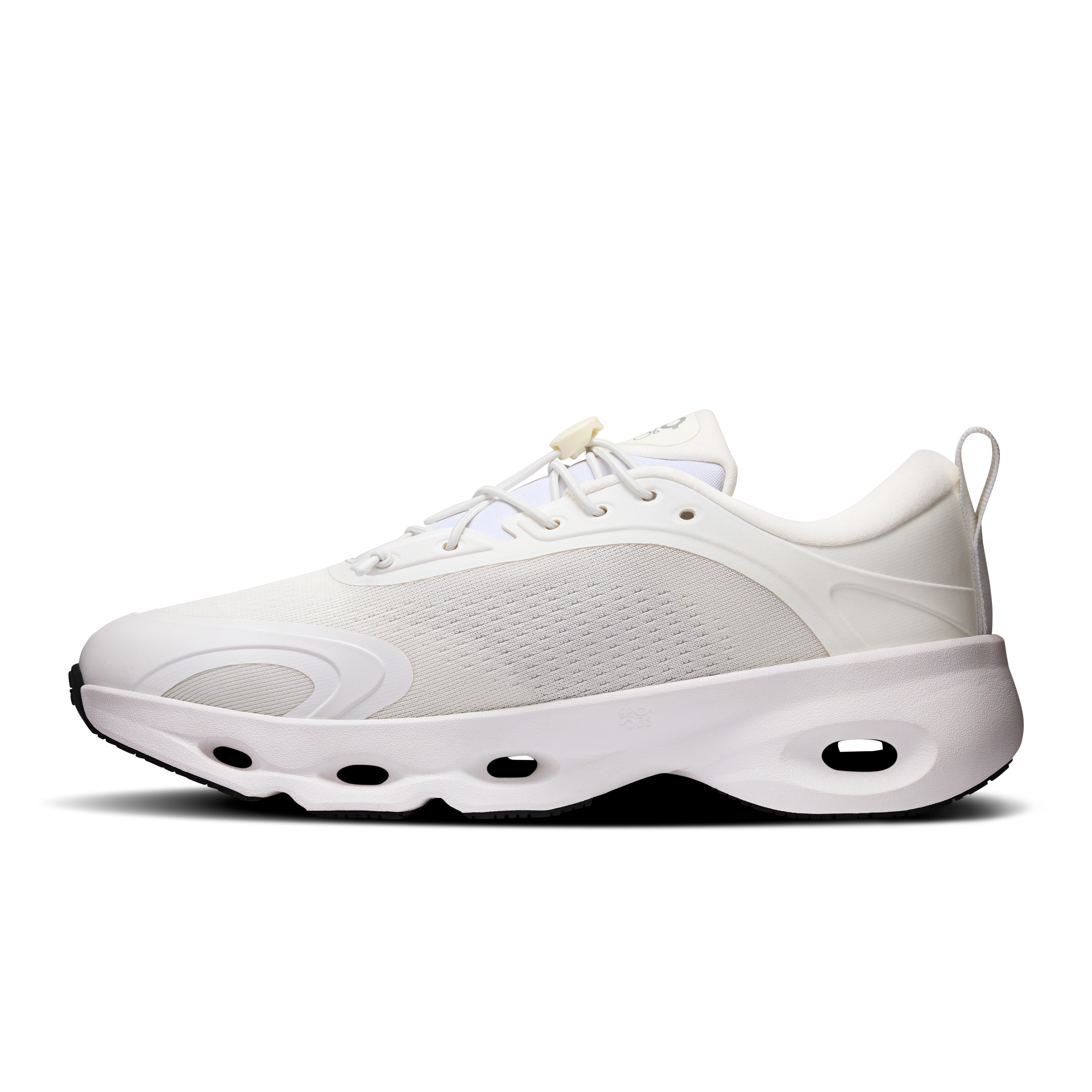On Cloudsolo LOEWE White & Light Grey Femme Active Life Chaussures